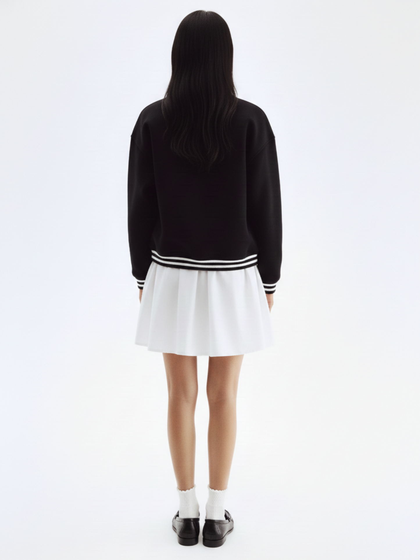 Black Varsity Jacket- B Patch