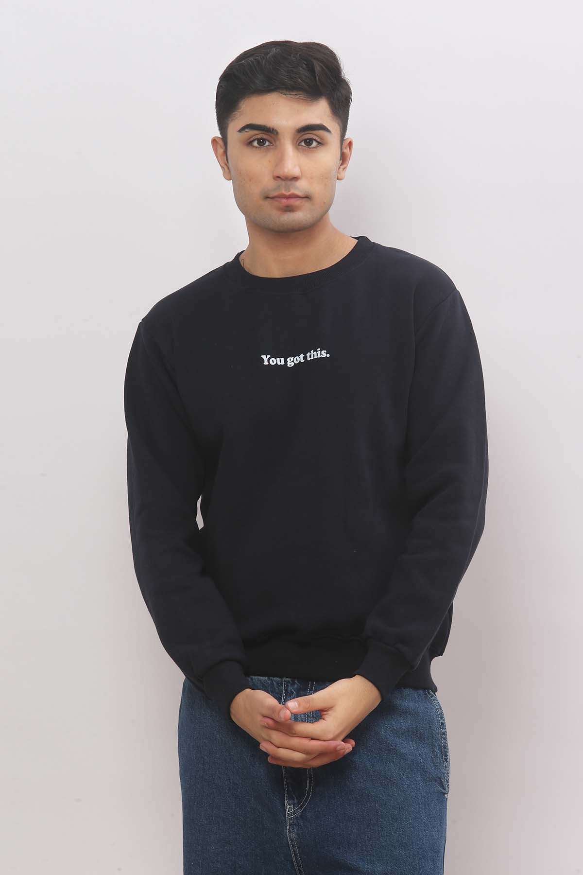 You Got This Navy Blue Sweatshirt