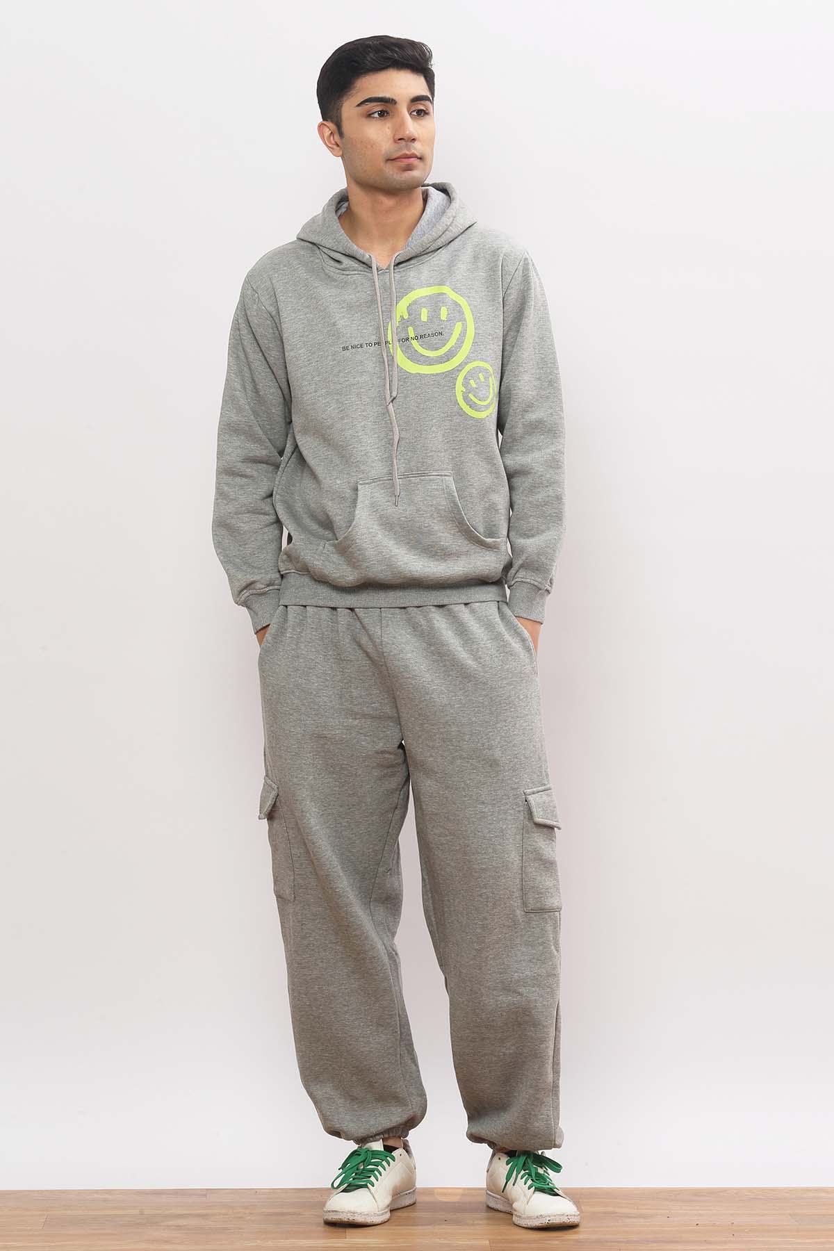 Be Nice To People Grey Hoodie