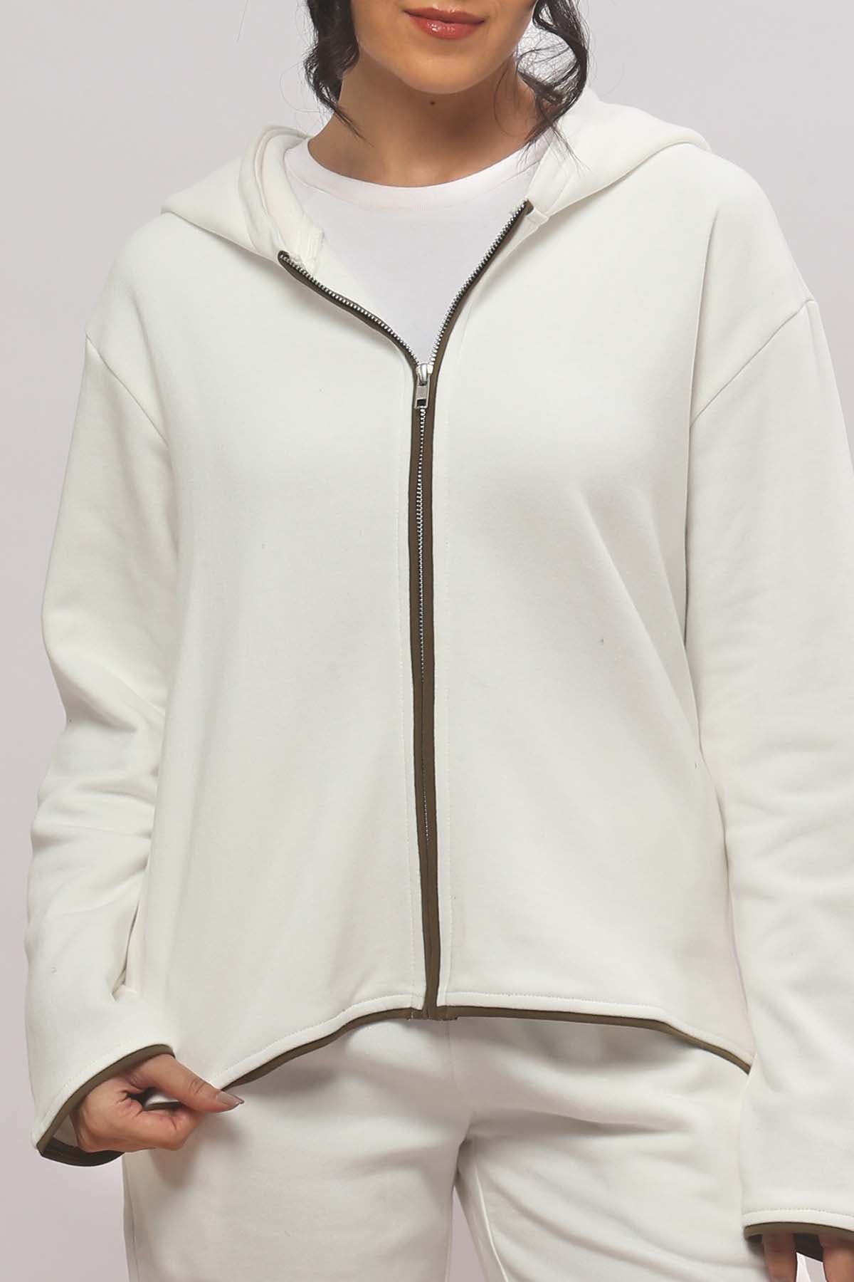 Off-White Zip Hoodie