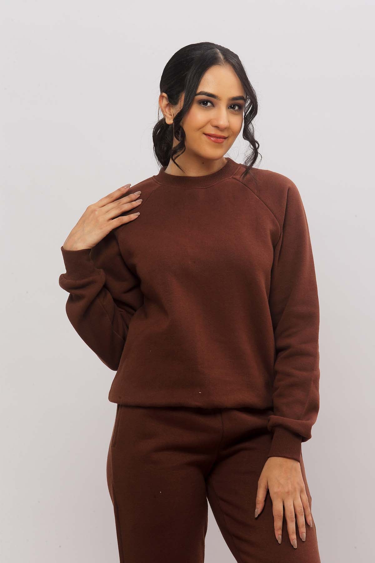Brown Oversized Sweatshirt