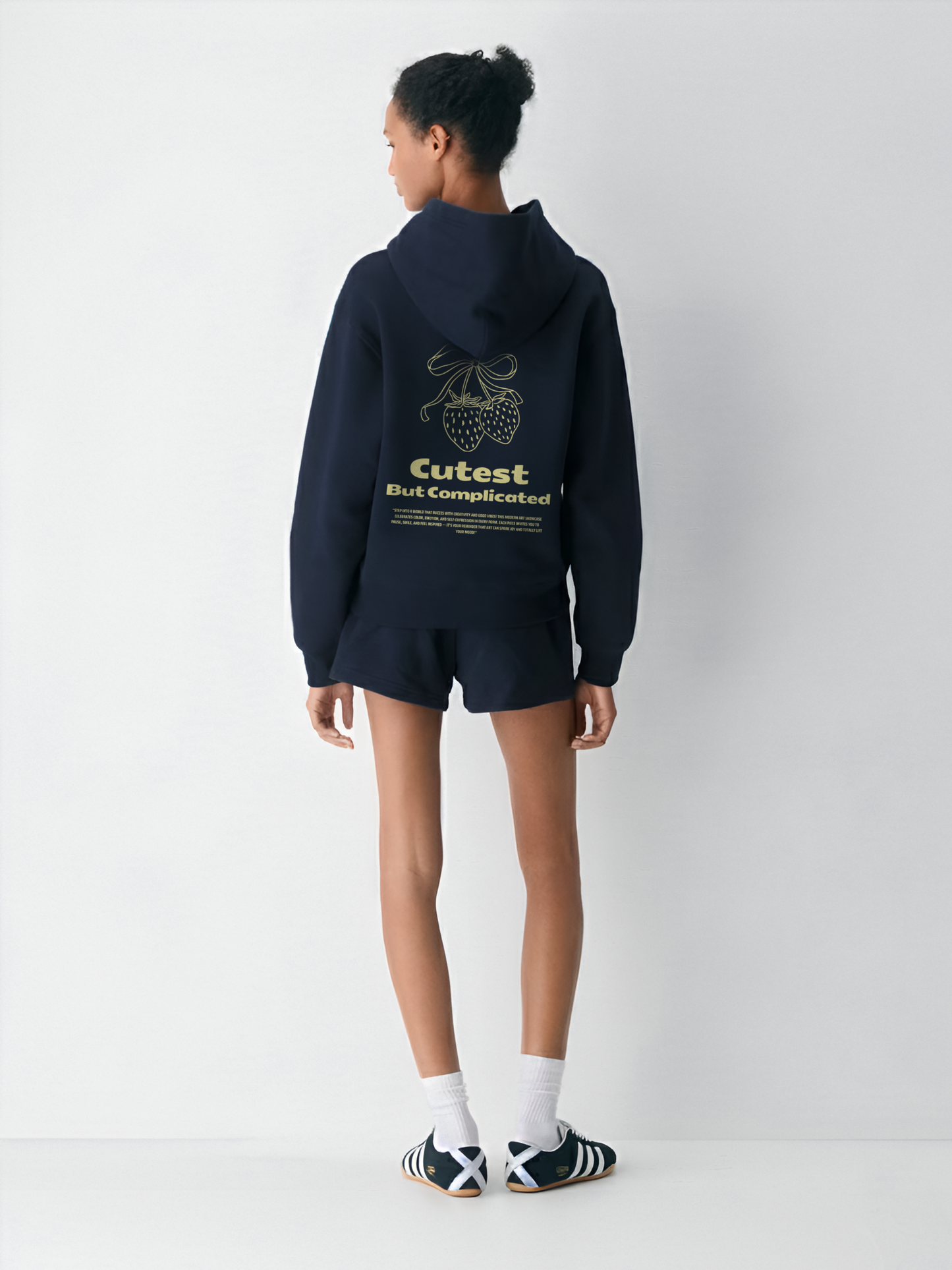 Cutest but Complicated Hoodie- Navy blue