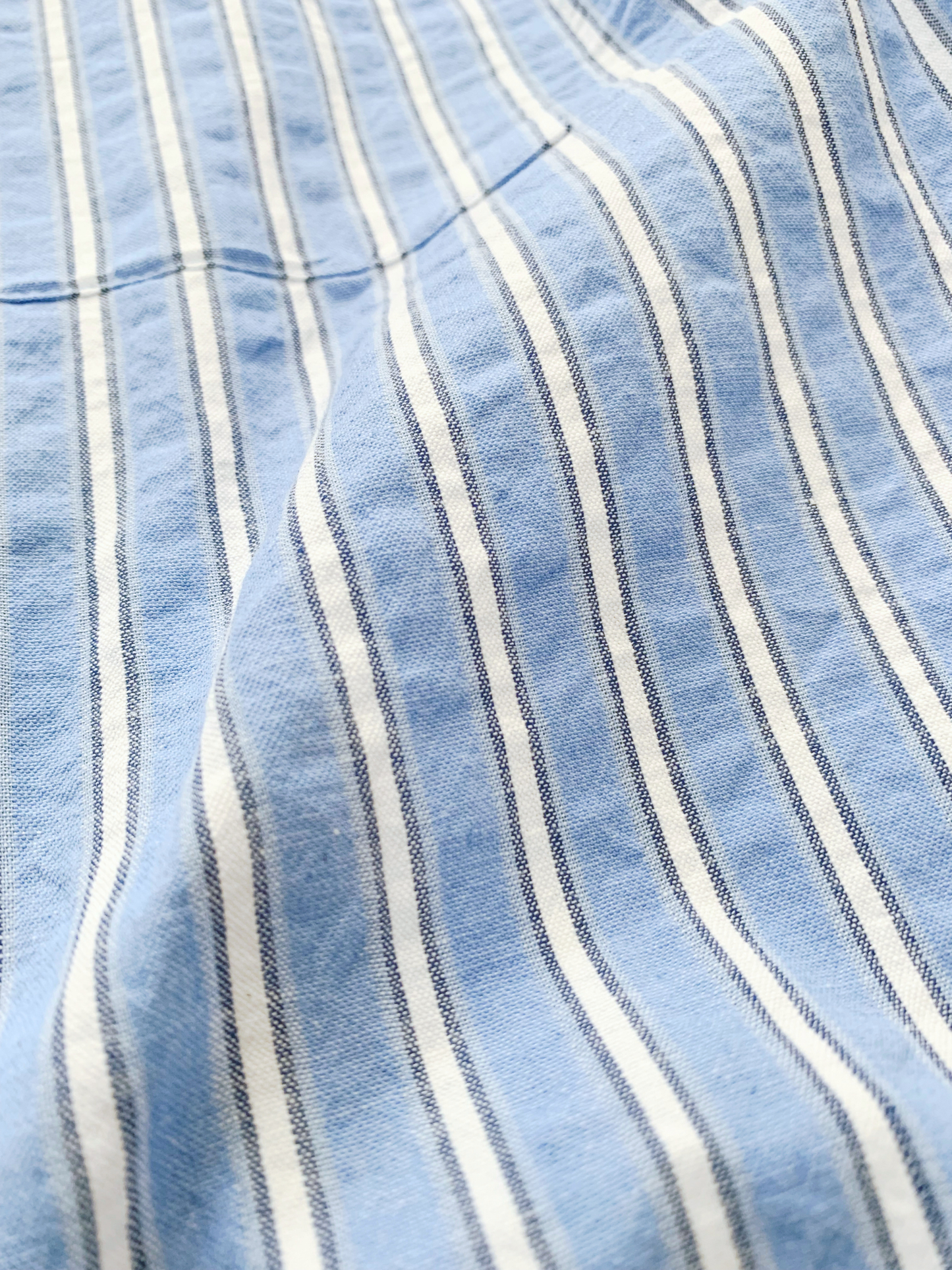 Blue Oversized Stripe Shirt