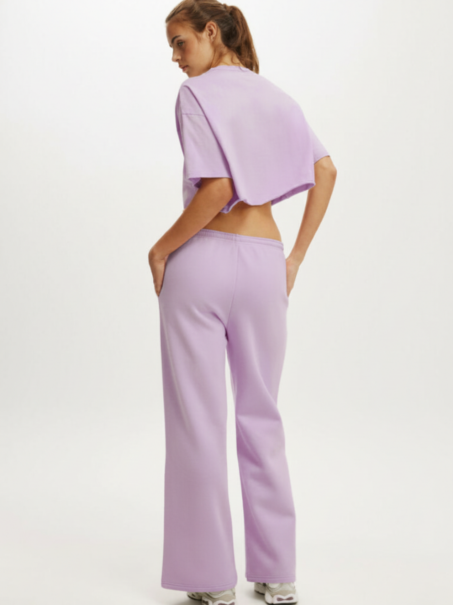 Lavender Wide Leg Jogger