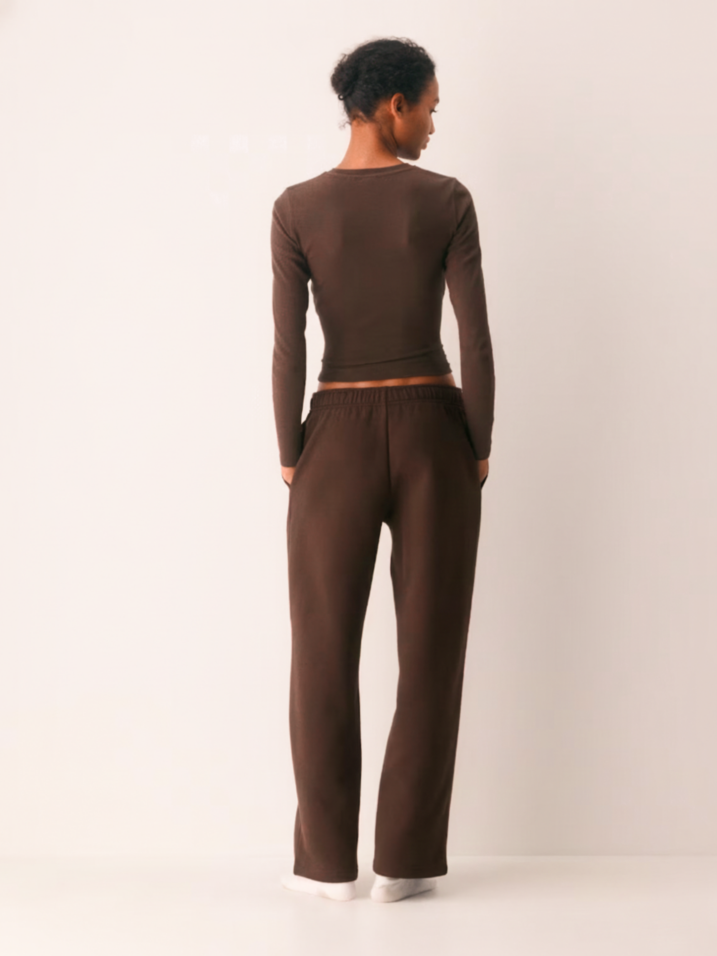 Brown Straight Fit Jogger