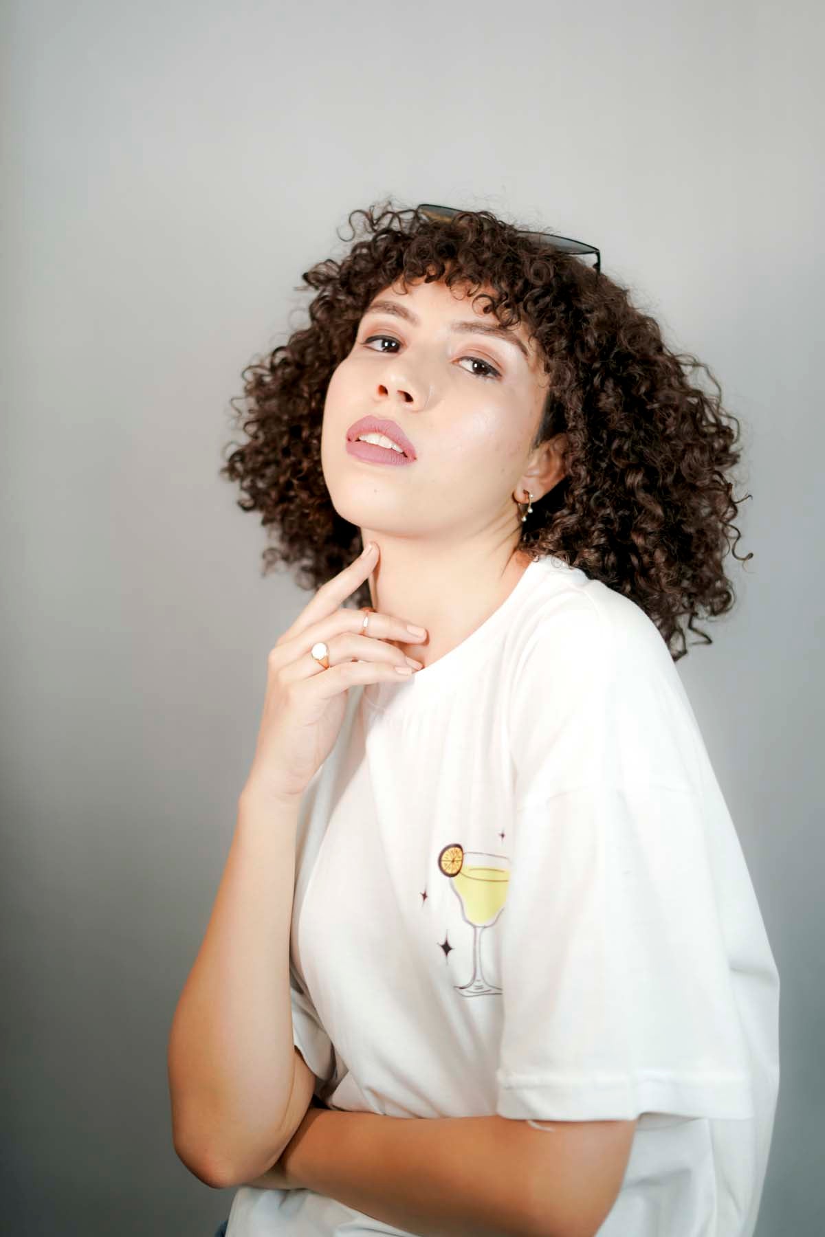 Margarita Oversized T-shirt-white