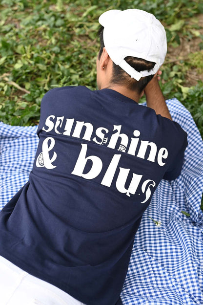 Sunshine & Blus Oversized T-Shirt- Navy blue