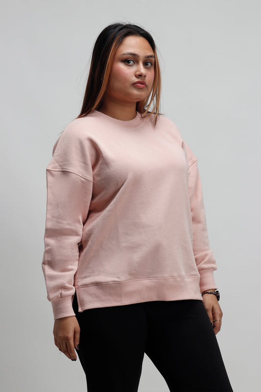 Do what you love Baby Pink Oversized Sweatshirt