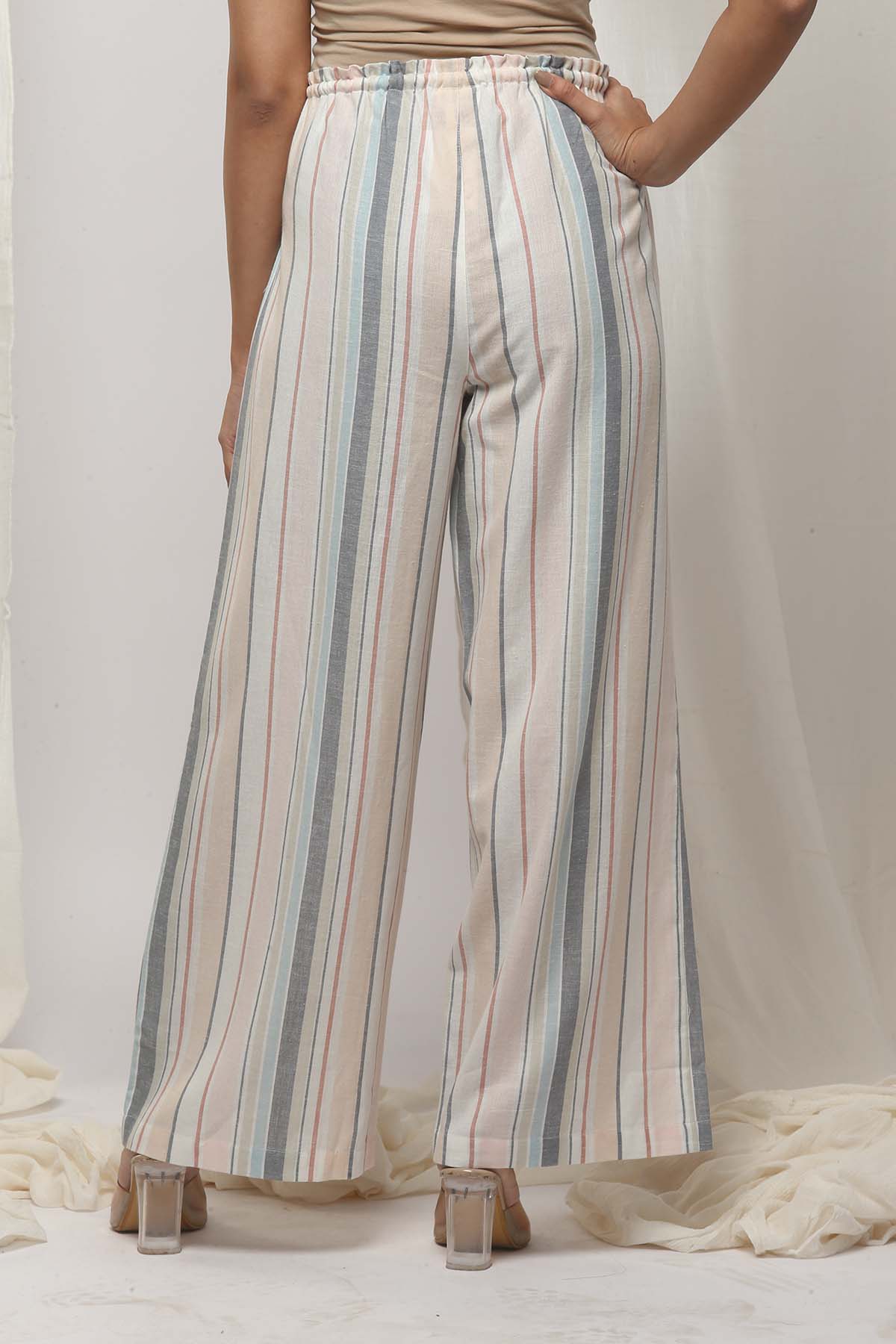 Pastel Pop Linen Set- Peach