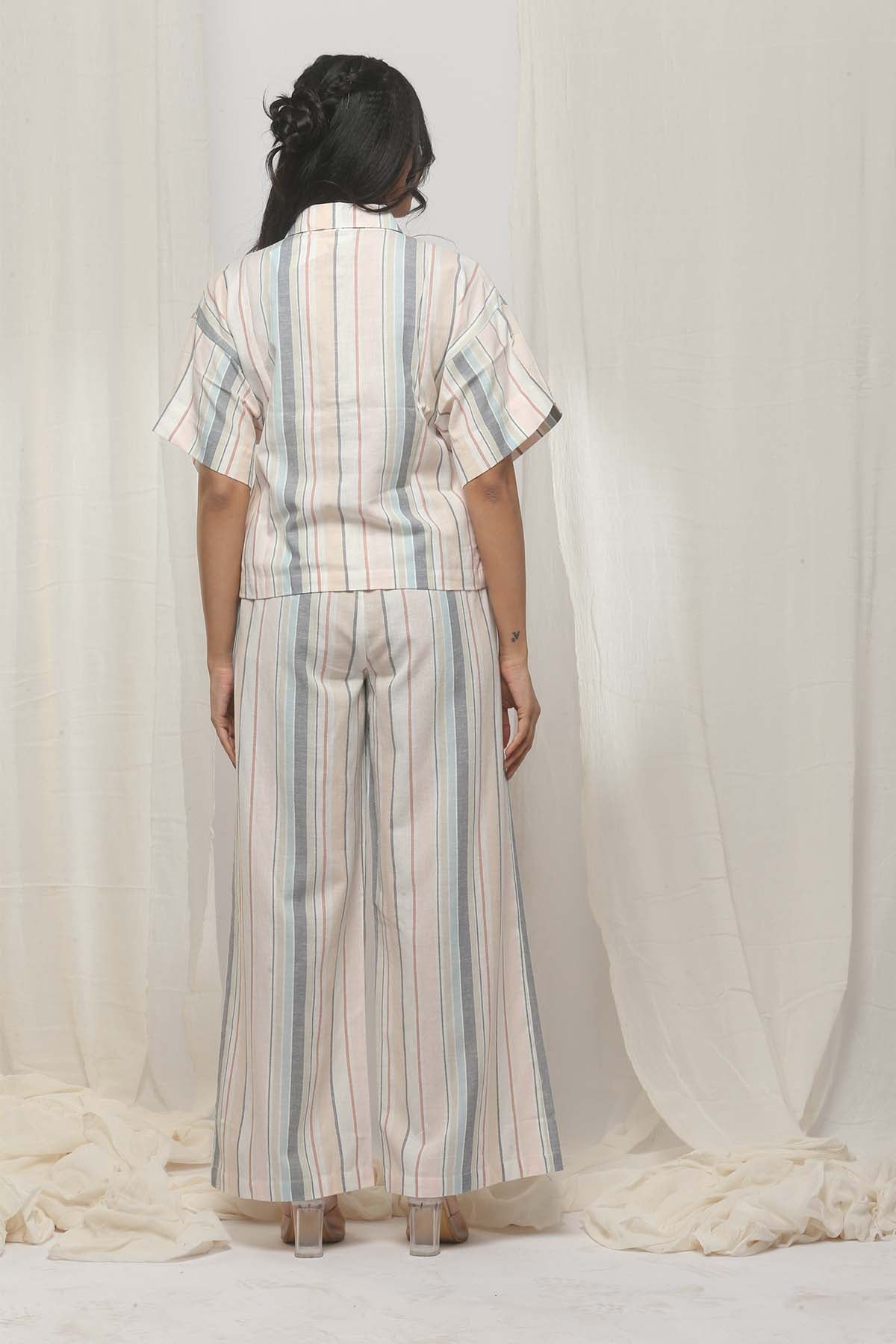 Pastel Pop Linen Set- Peach