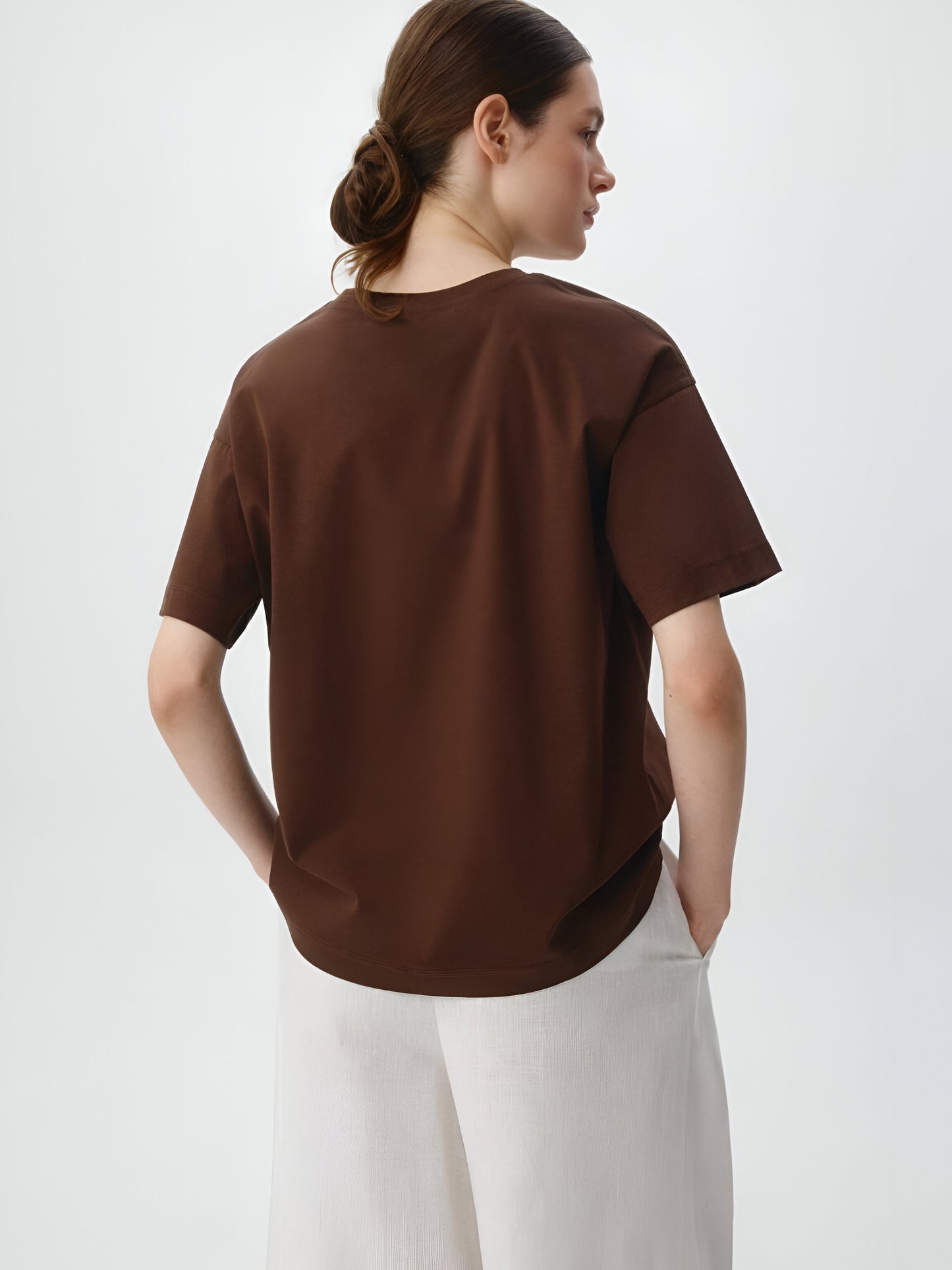 Game Day Oversized T-Shirt- Brown