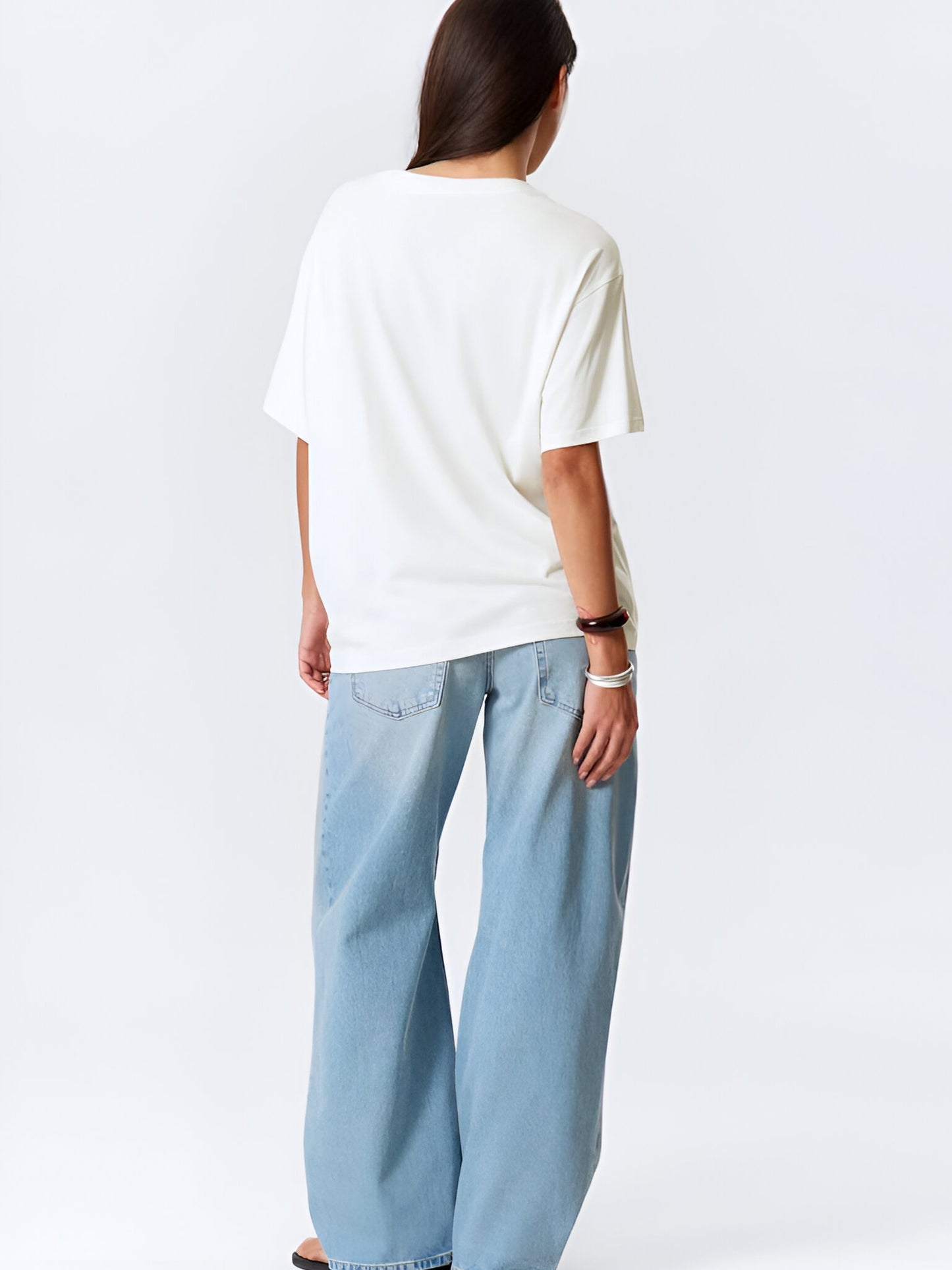 Out of bed Oversized T-Shirt- White