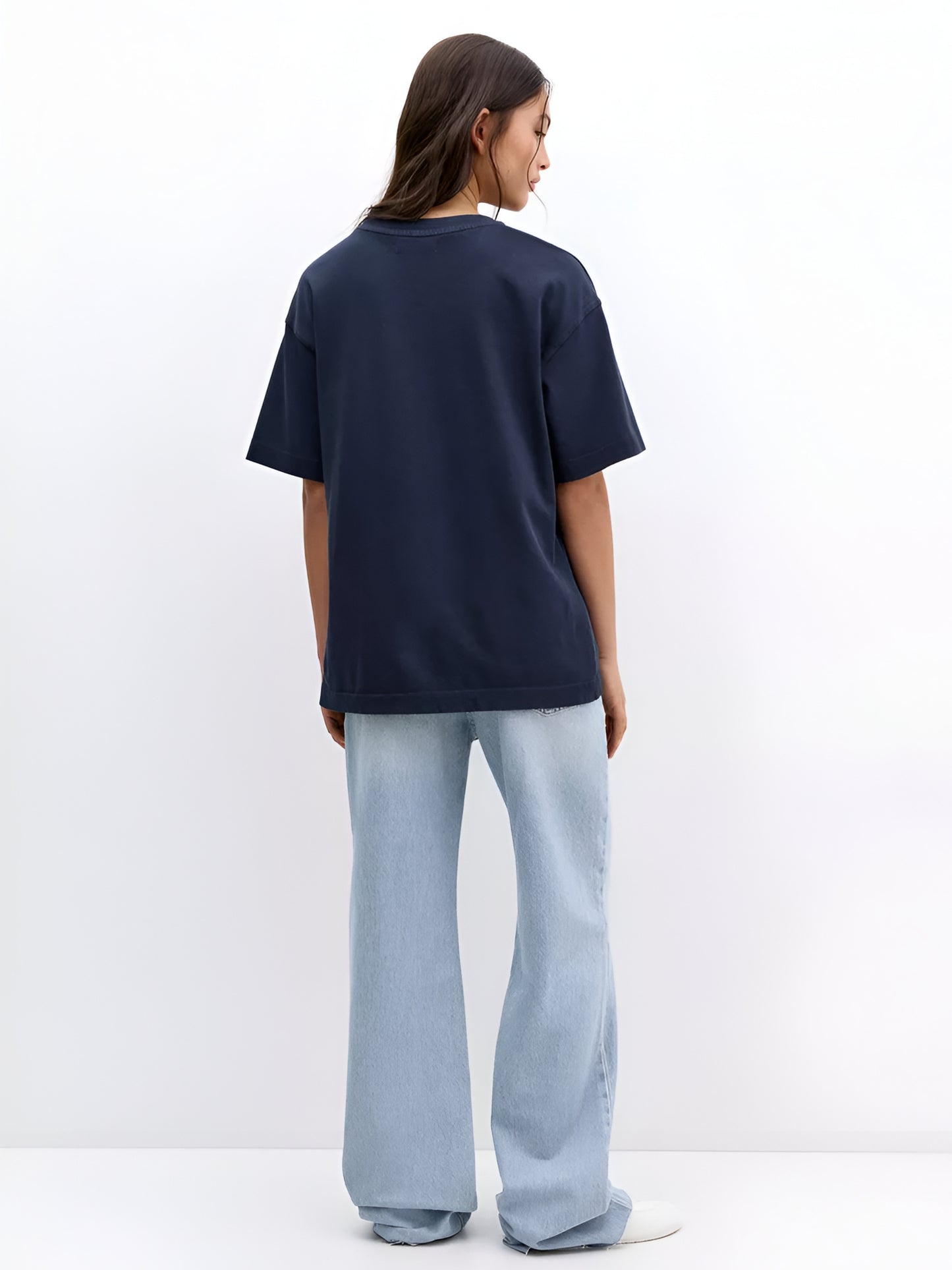 Spicy Life Oversized T-Shirt- Navy blue