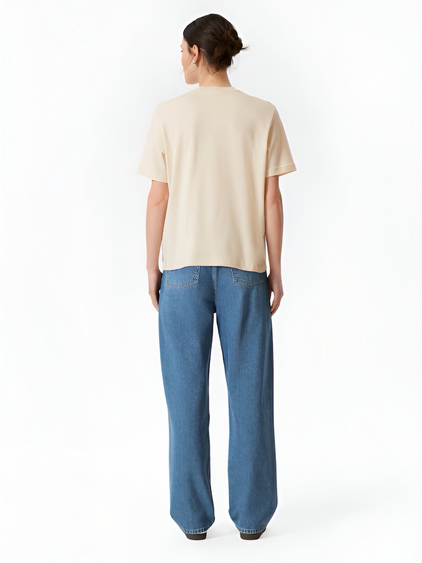 Beachside Lovers Oversized T-Shirt- Beige