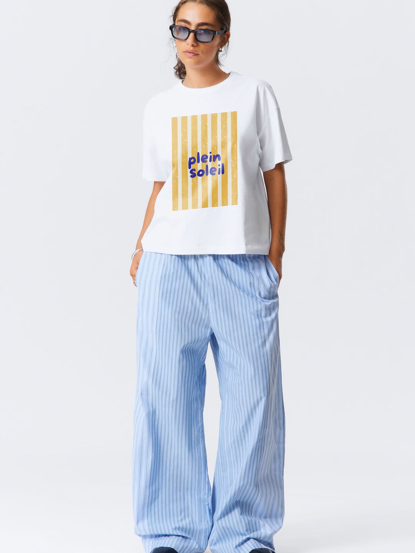Plain soliel T-Shirt- White Regular Fit T-Shirt