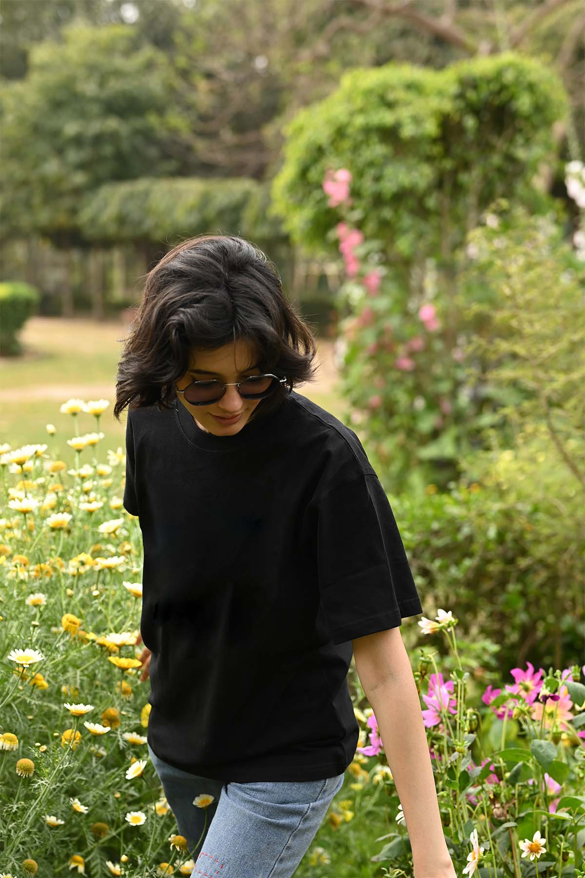 Black+White Oversized T-Shirt (Combo of 2)