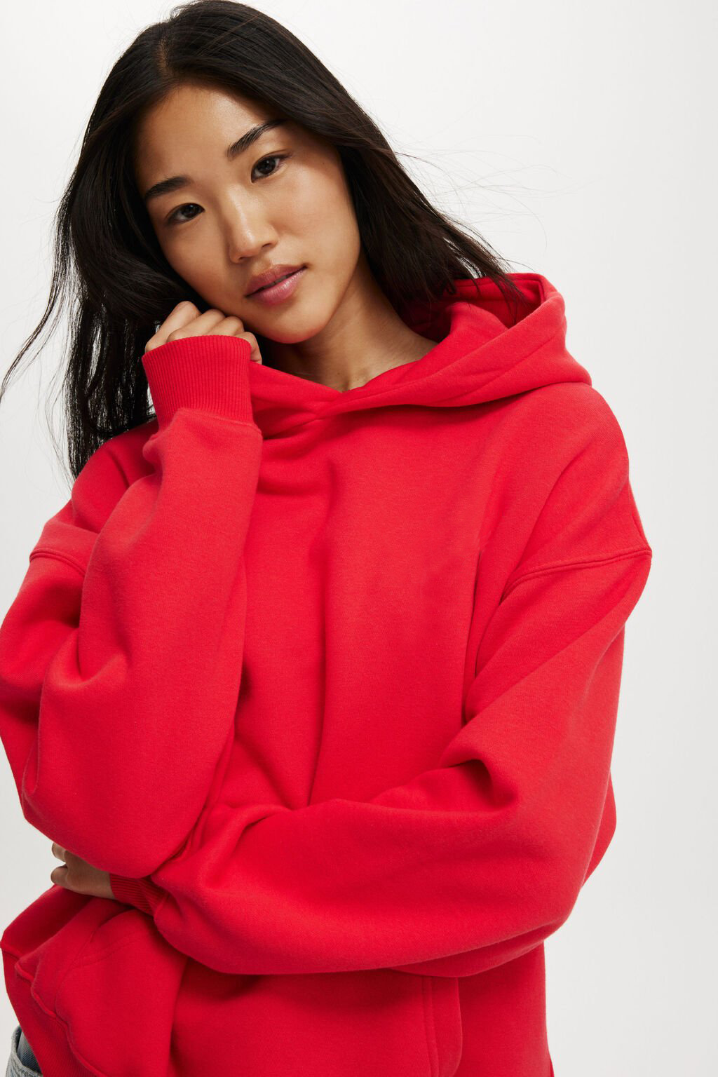 Red Oversized Hoodie