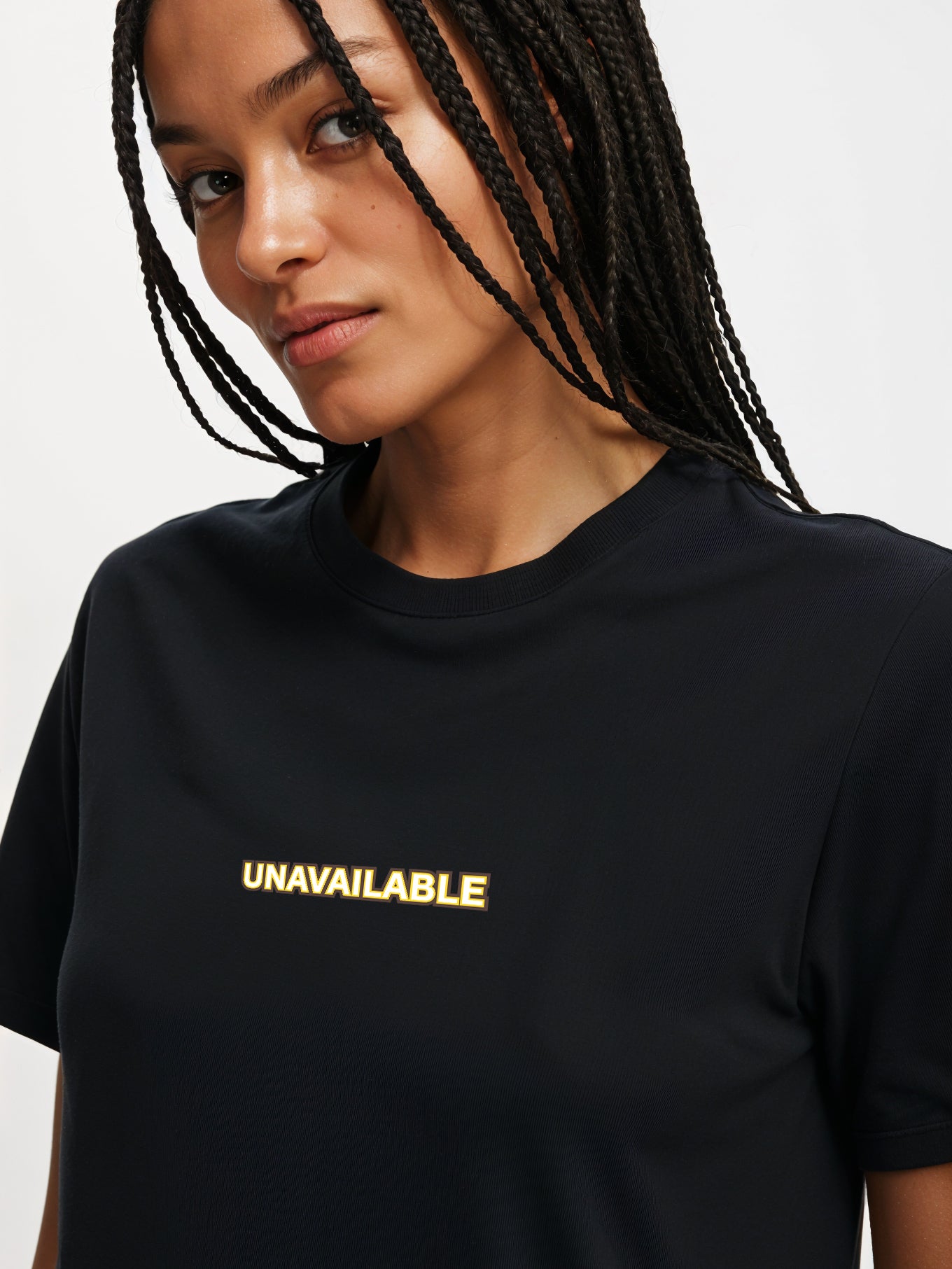 Unavailable T-Shirt- Black Regular Fit T-Shirt