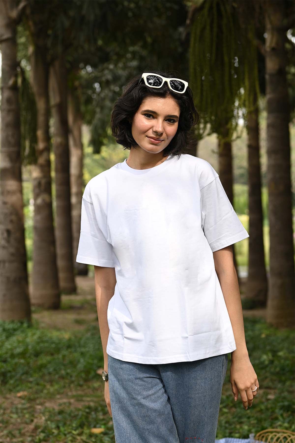 Black+White Oversized T-Shirt (Combo of 2)