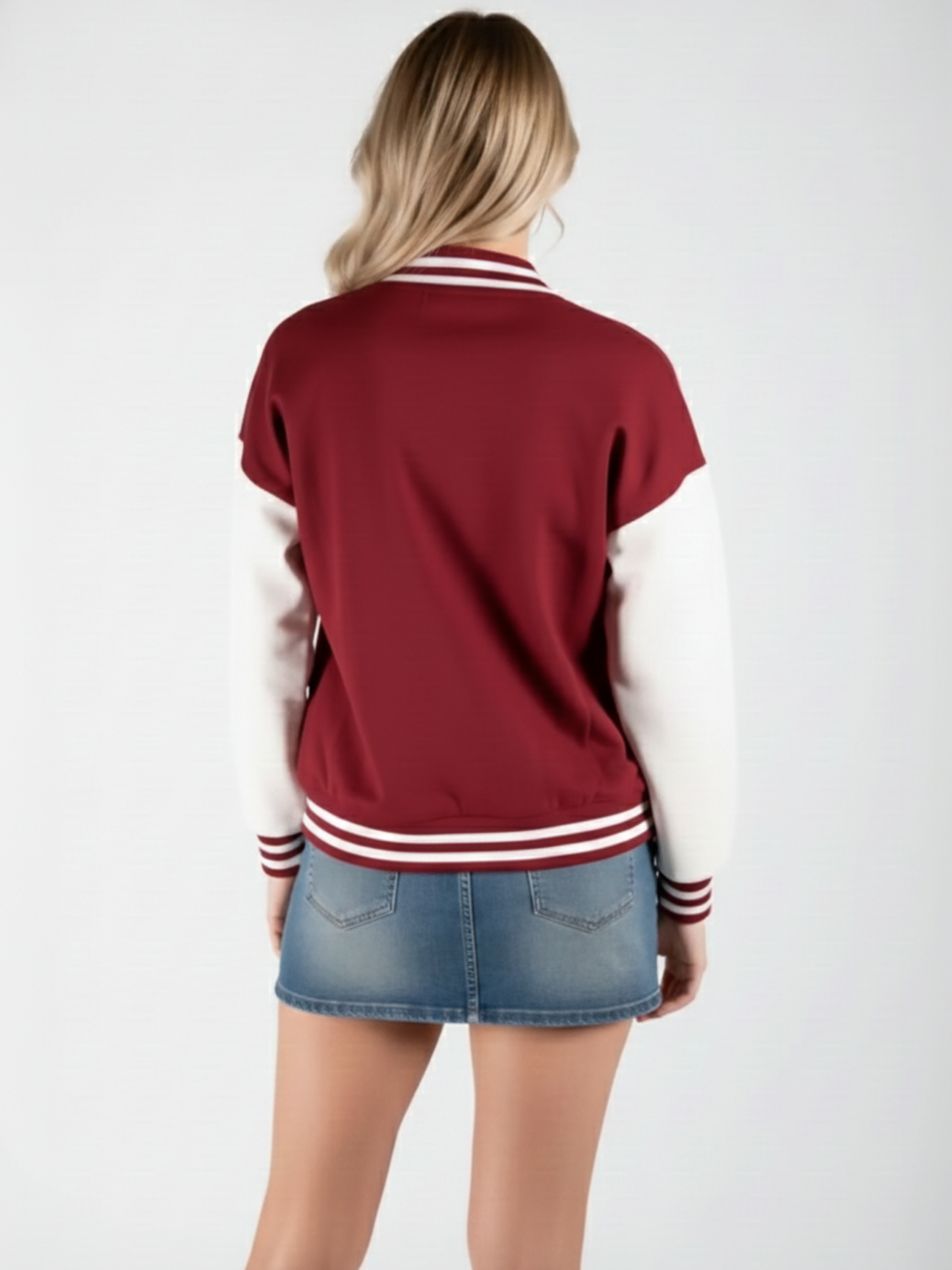 Maroon Varsity Jacket- B Patch
