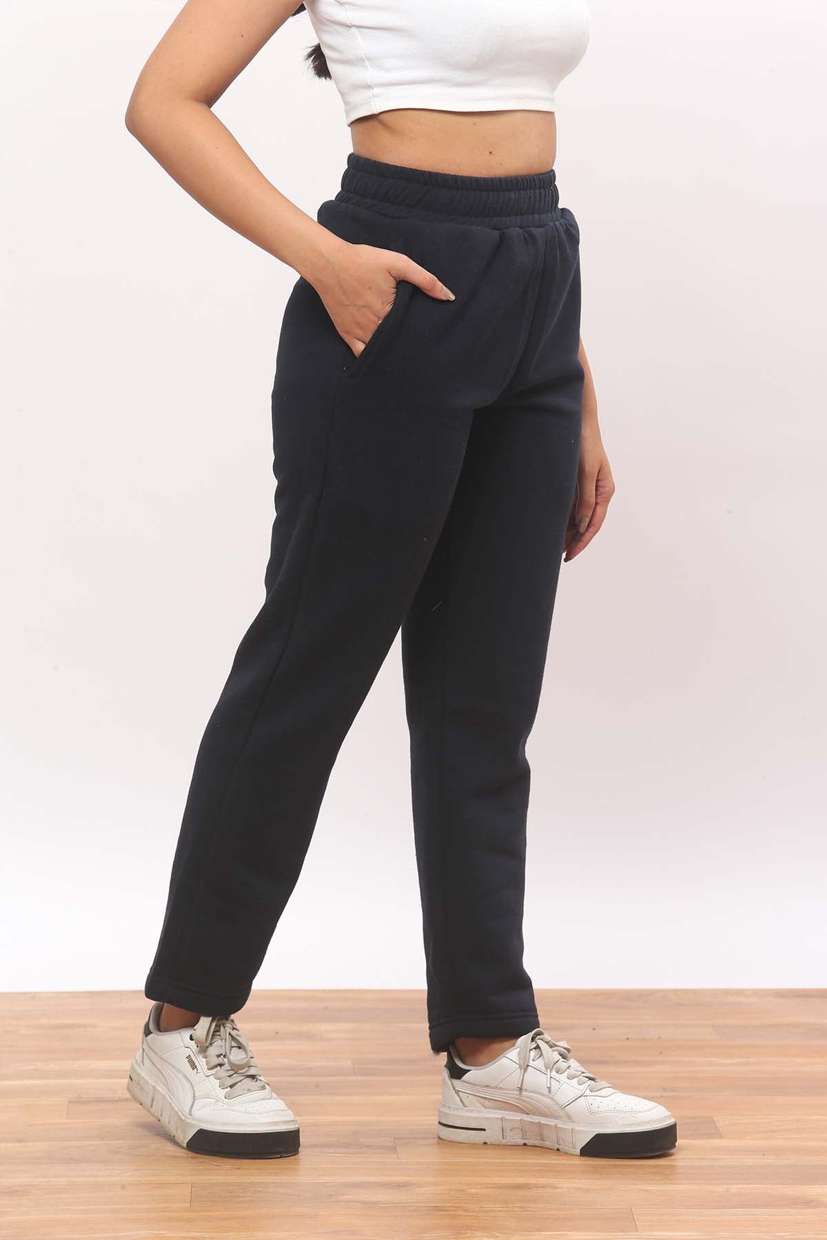 Navy Blue Straight Fit Jogger