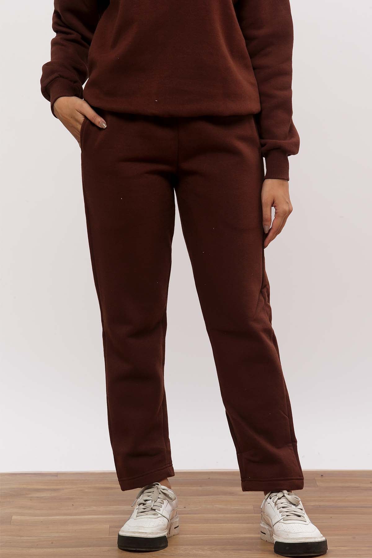 Brown Straight Fit Jogger