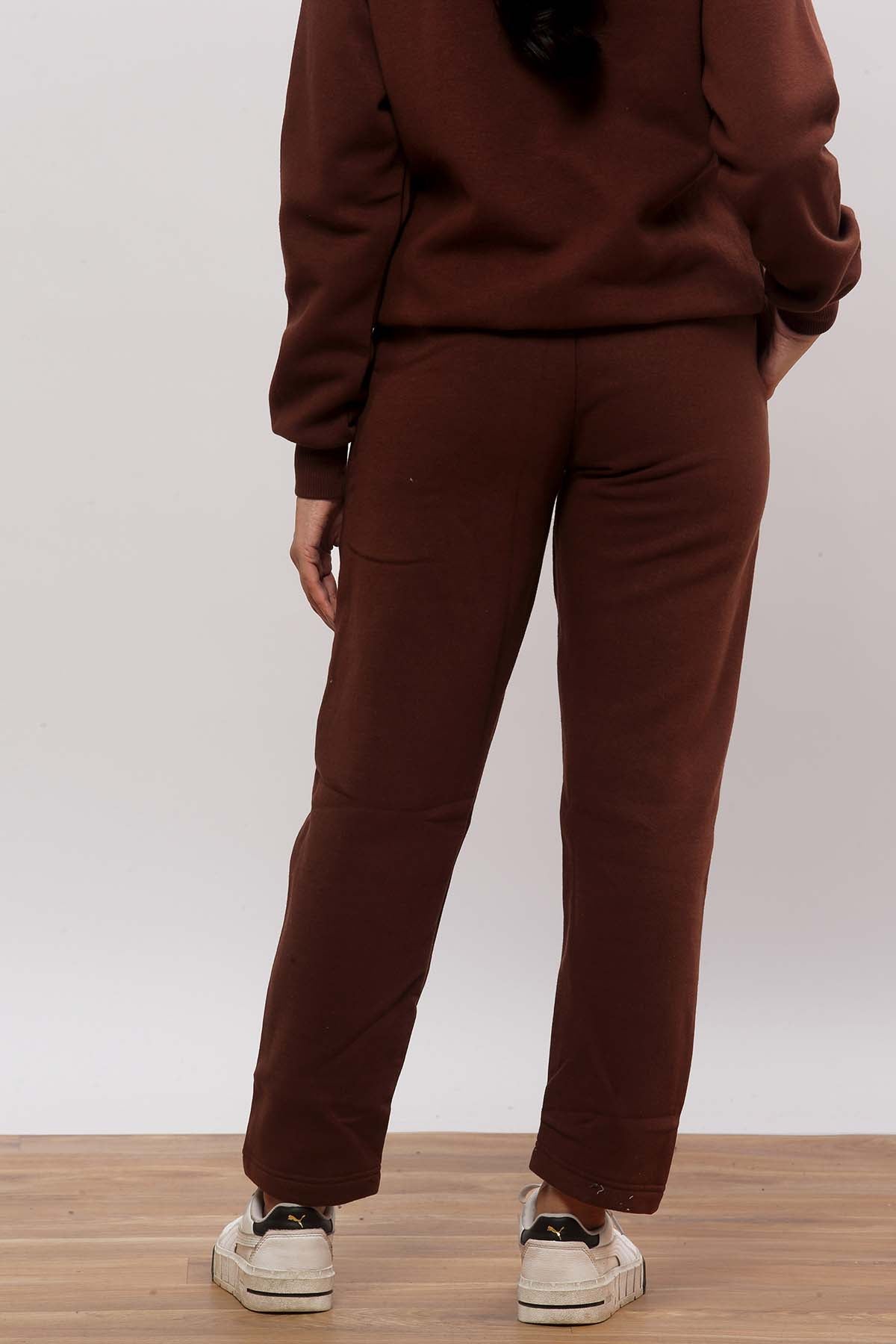 Brown Straight Fit Jogger