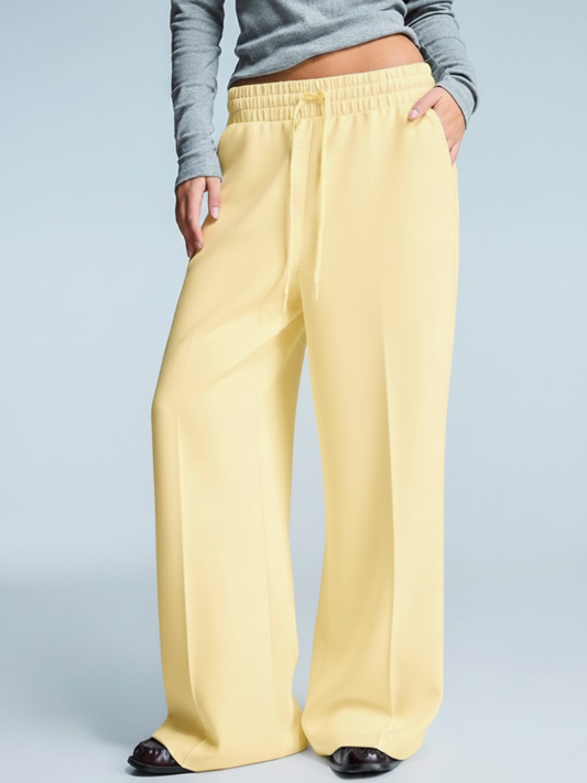 Butter Yellow Straight Fit Jogger