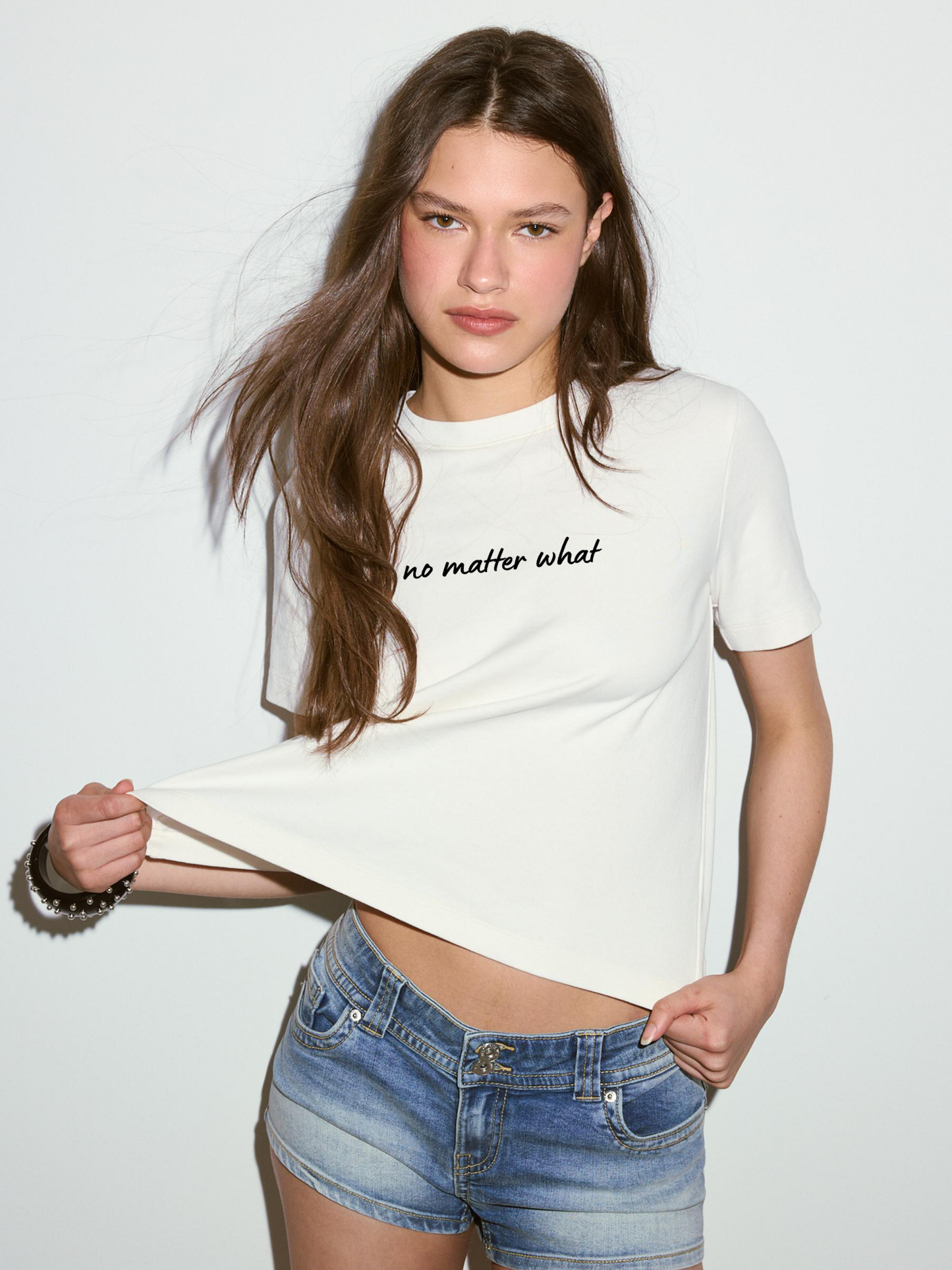 No Matter What Regular Fit T-Shirt - White