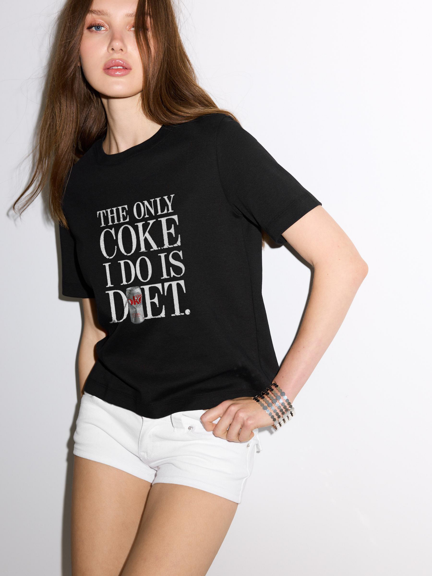 Only Diet Coke Regular Fit T-Shirt - Black
