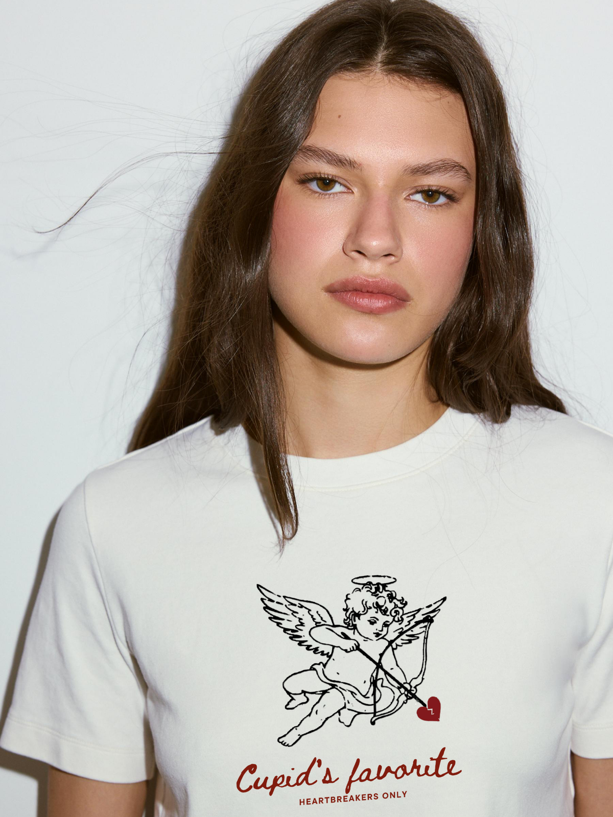 Cupid's Favourite Regular Fit T-Shirt - White