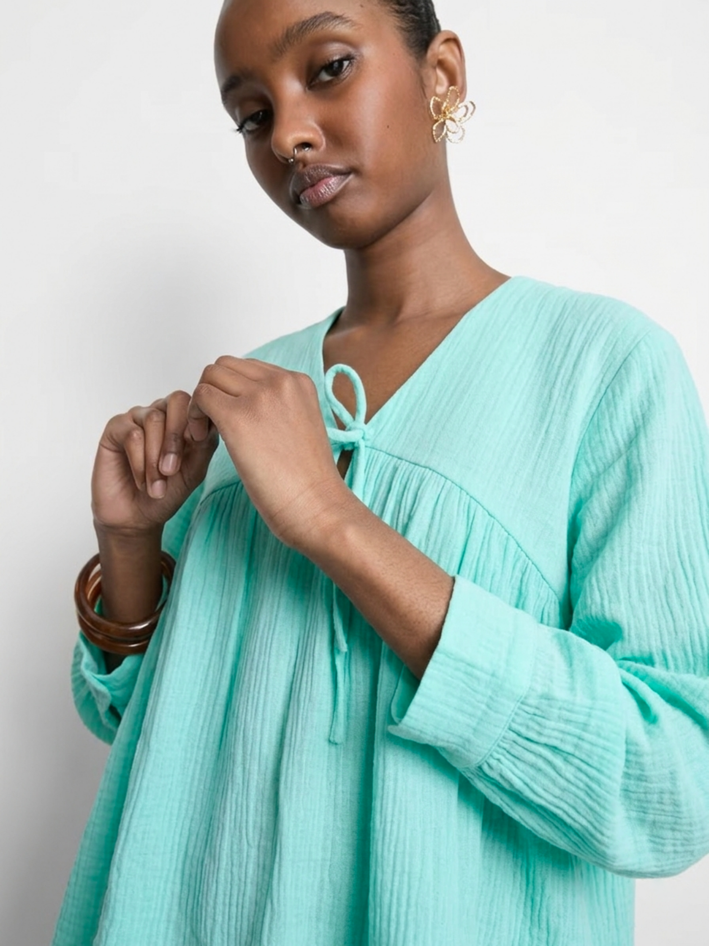 Mint Gauze Flow Set