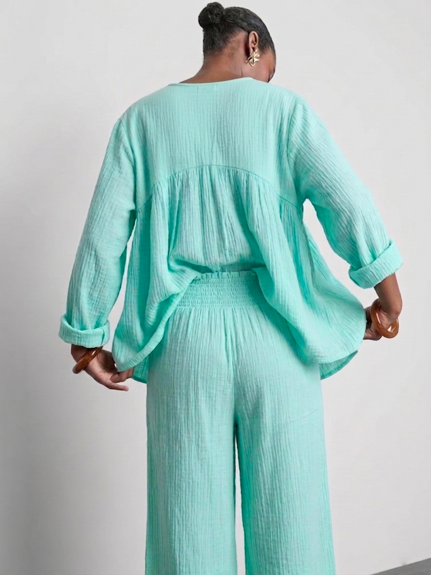 Mint Gauze Flow Set