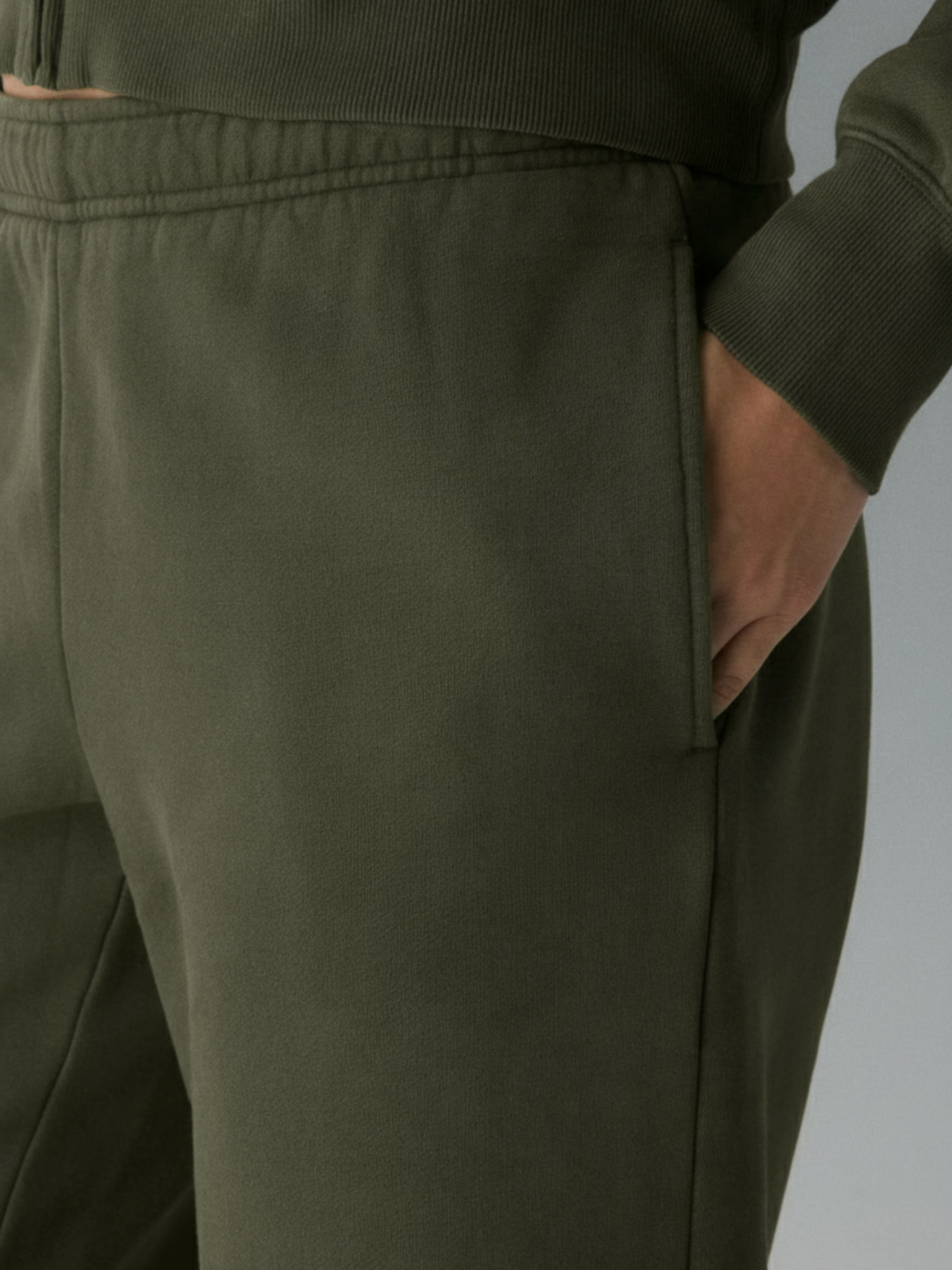 Olive green Straight Fit Jogger