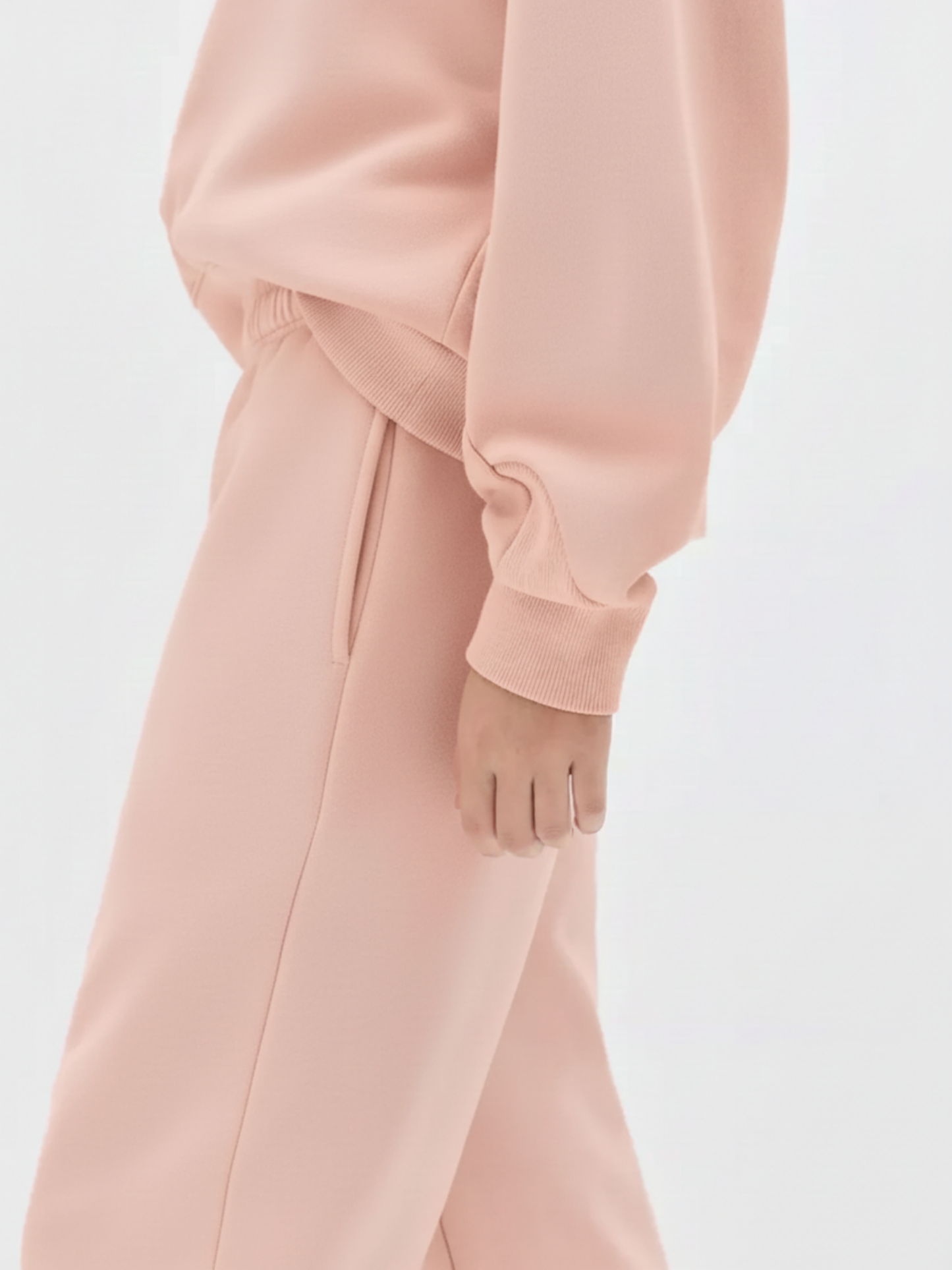 Baby Pink Wide Leg Jogger