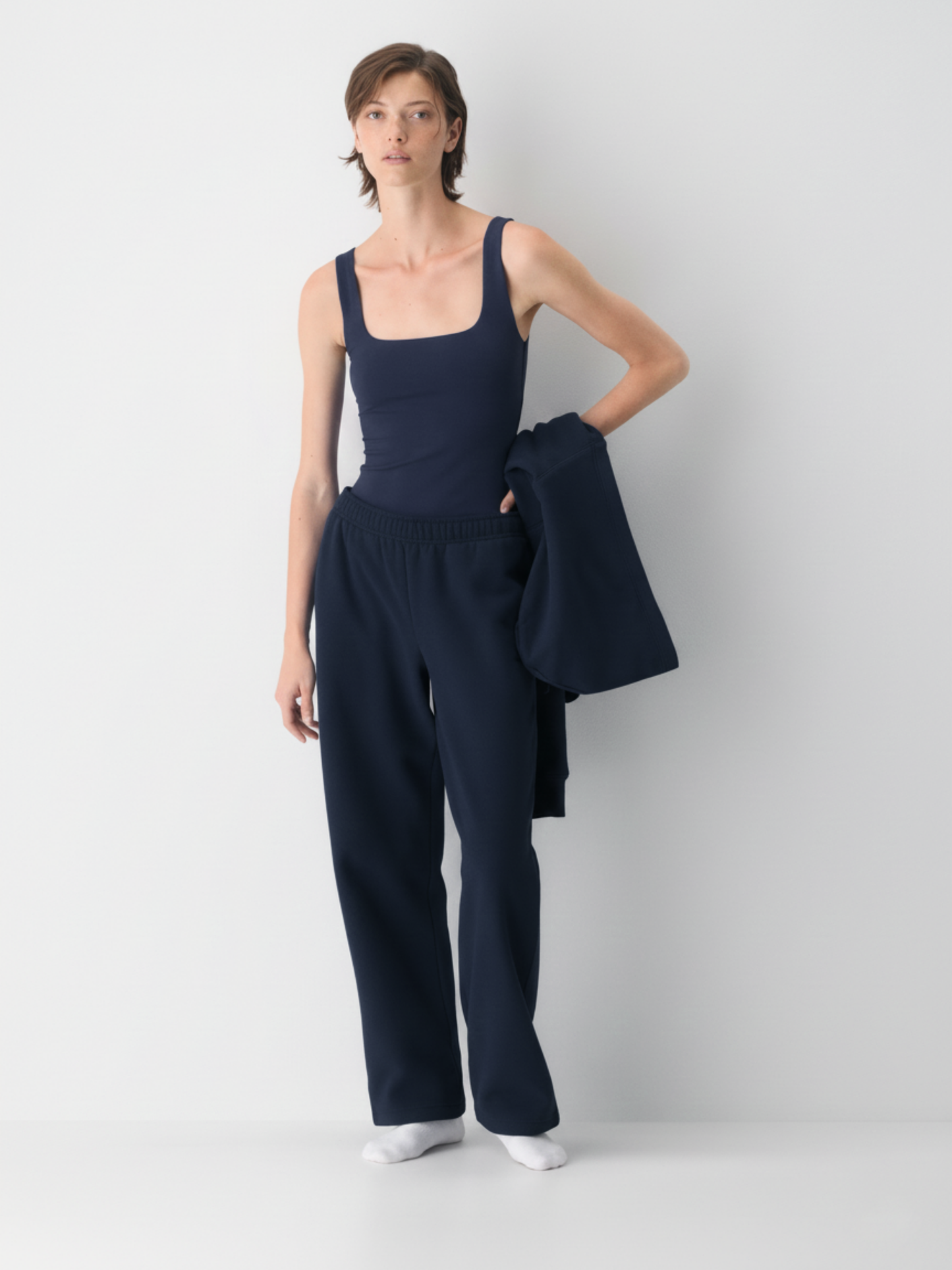 Navy Blue Straight Fit Jogger