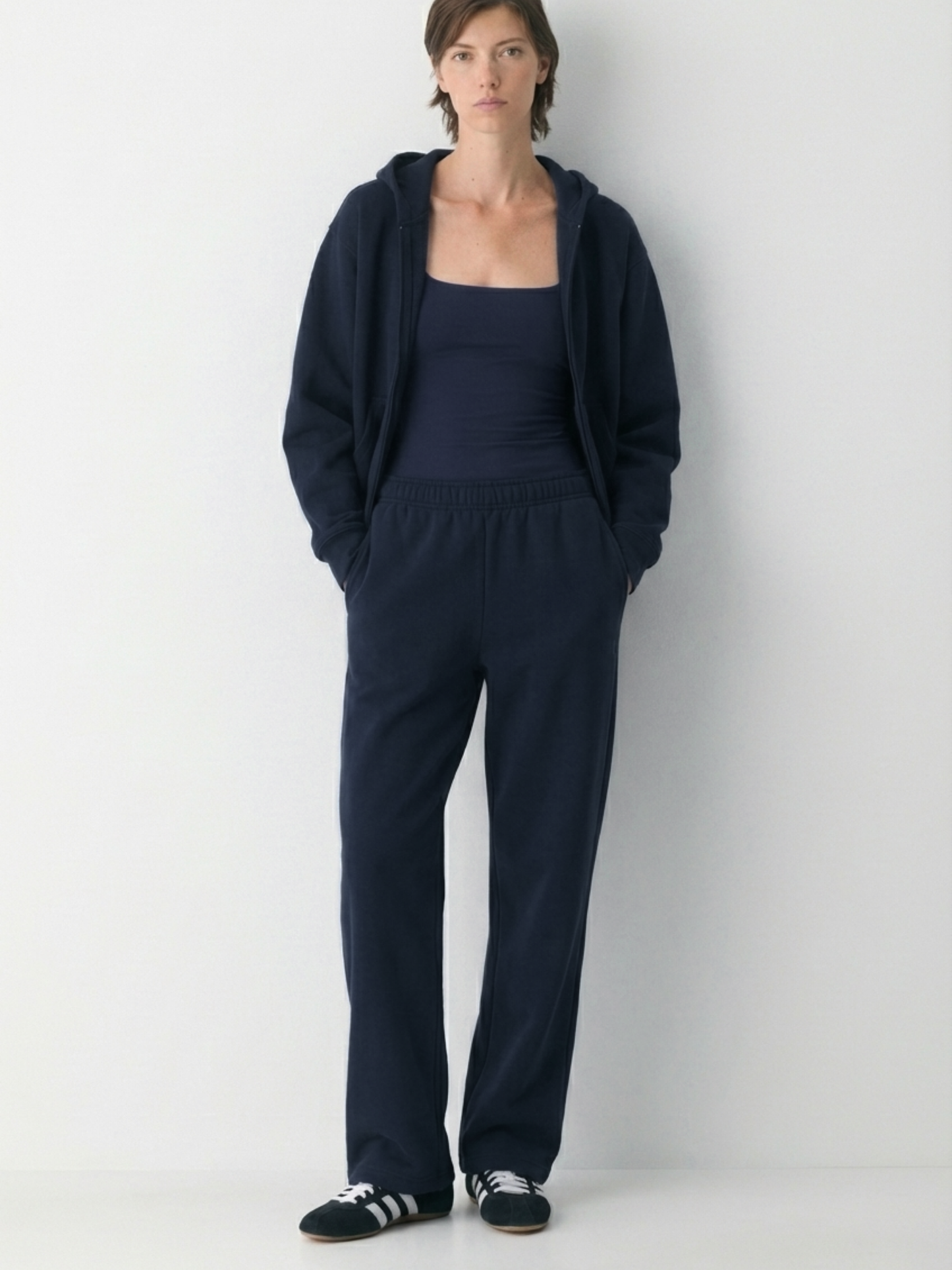 Navy Blue Straight Fit Jogger