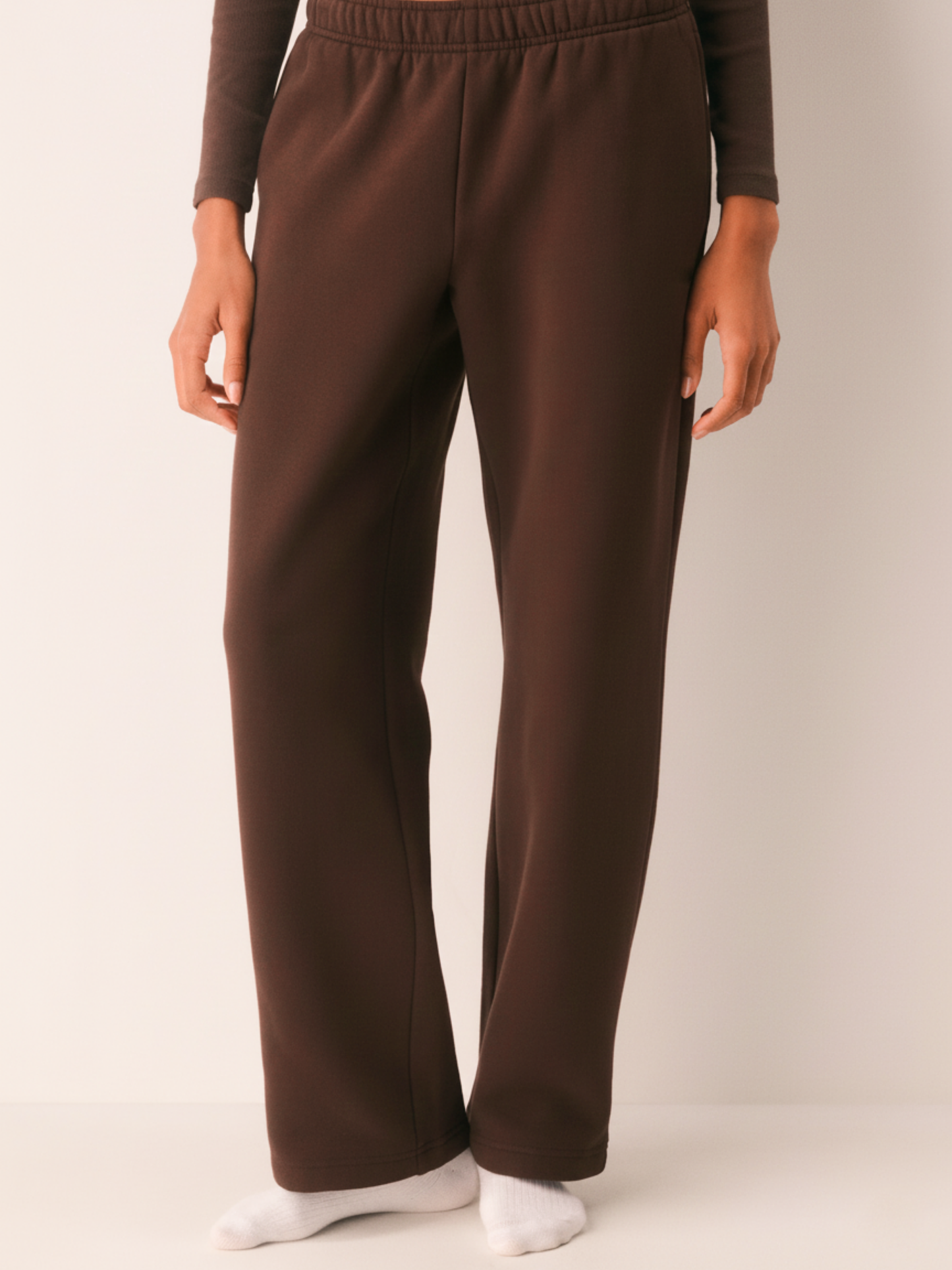 Brown Straight Fit Jogger