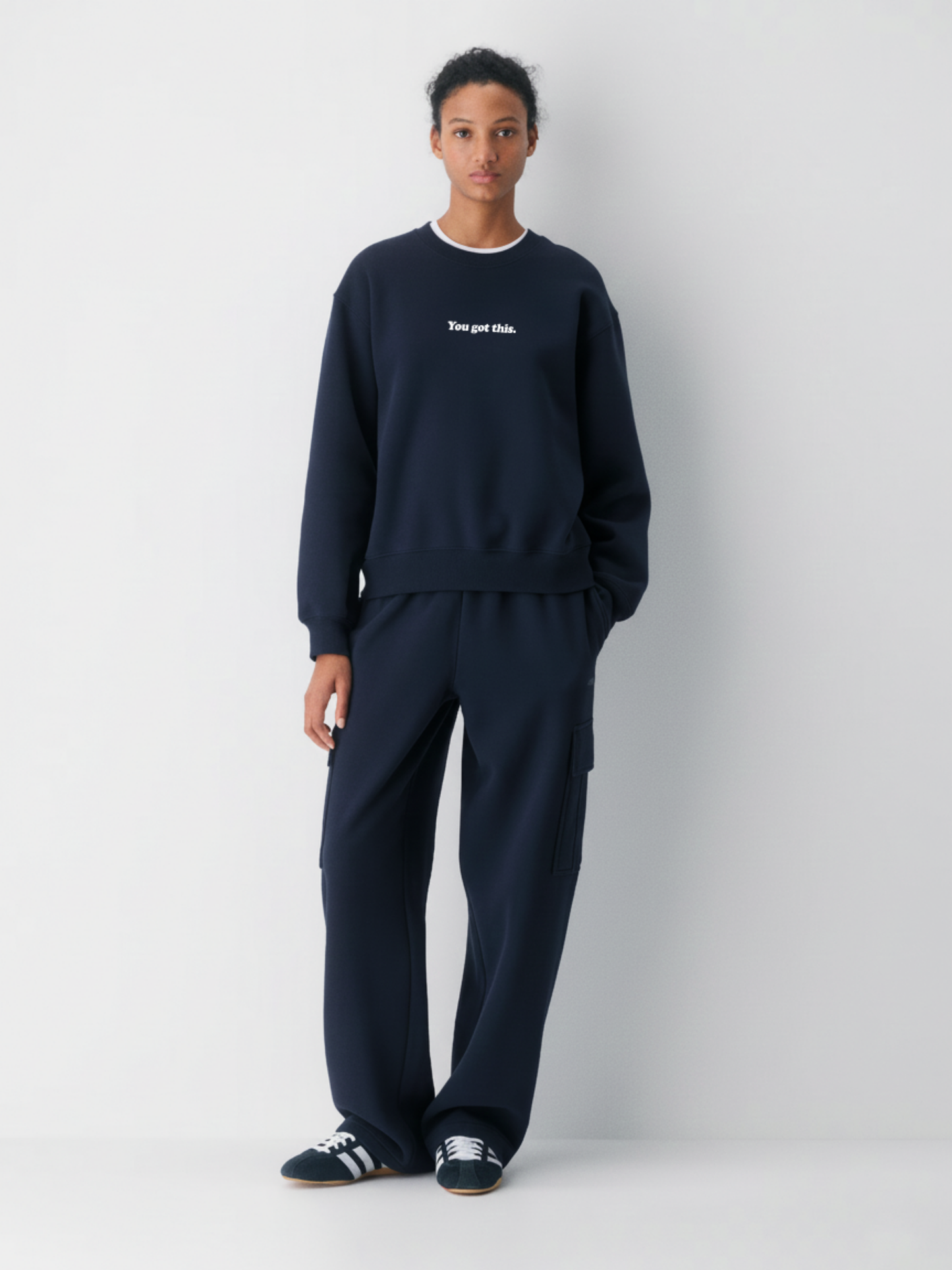 You Got This Sweatshirt- Navy Blue