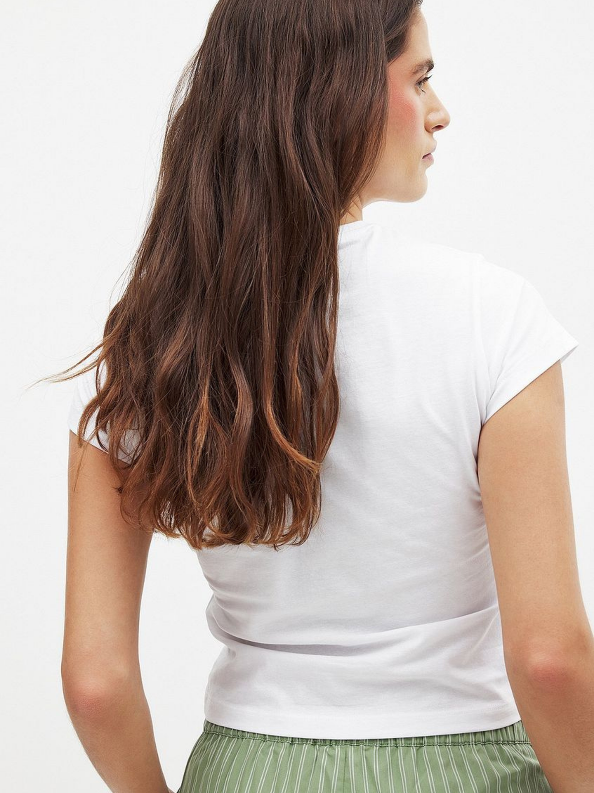 Toast Affair Crop T-Shirt- White