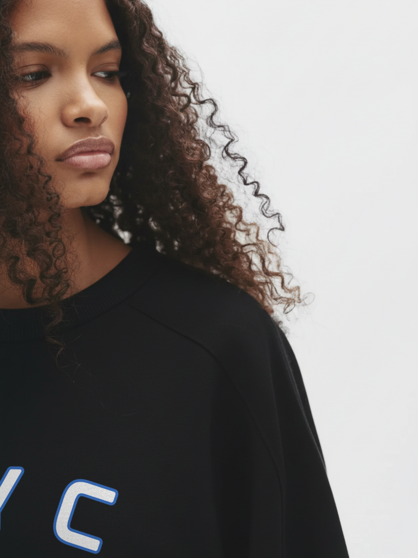 NYC Black Oversized Sweatshirt