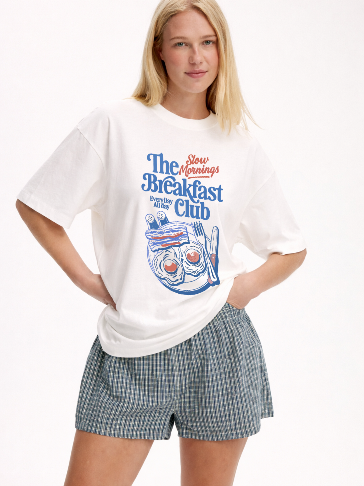 The Breakfast Club Oversized T-Shirt- White