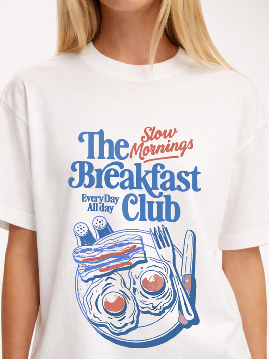 The Breakfast Club Oversized T-Shirt- White