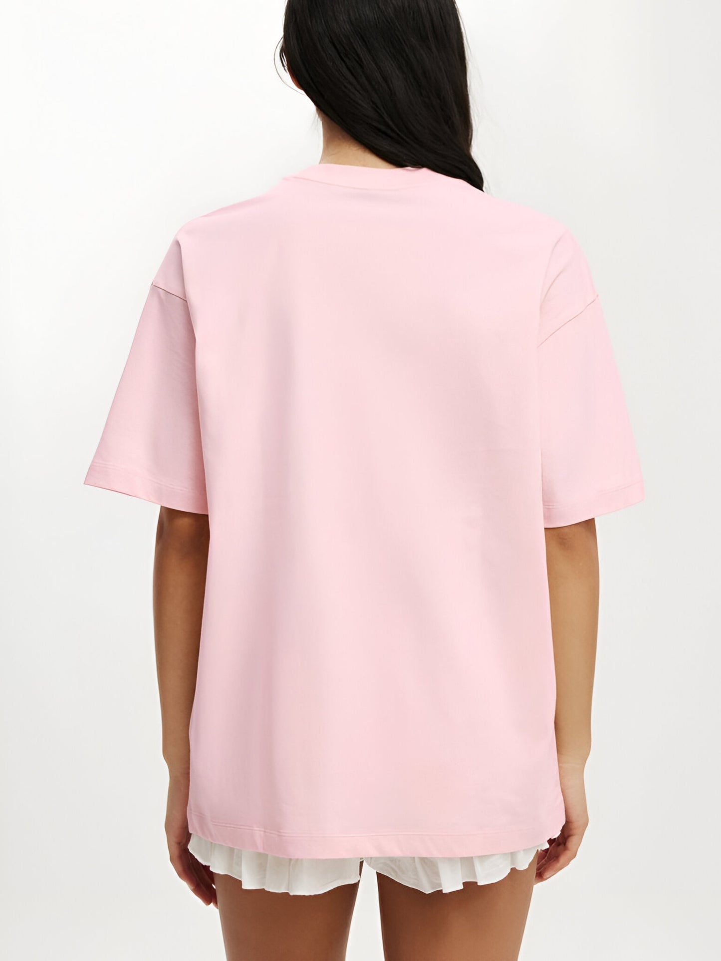 Sorry I'm Late Oversized T-Shirt- Pink