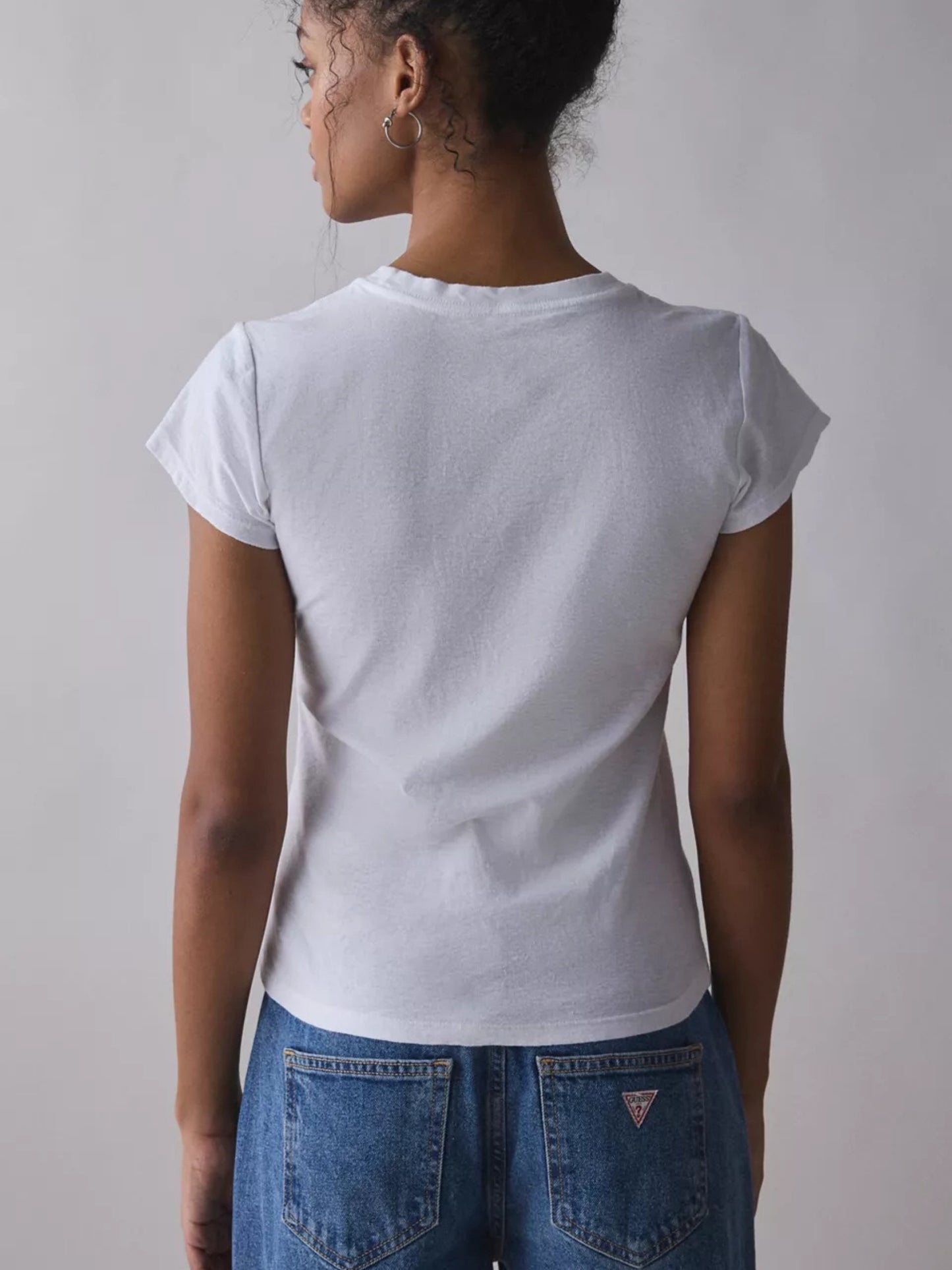 Pasta Palooza Club Crop T-Shirt-White