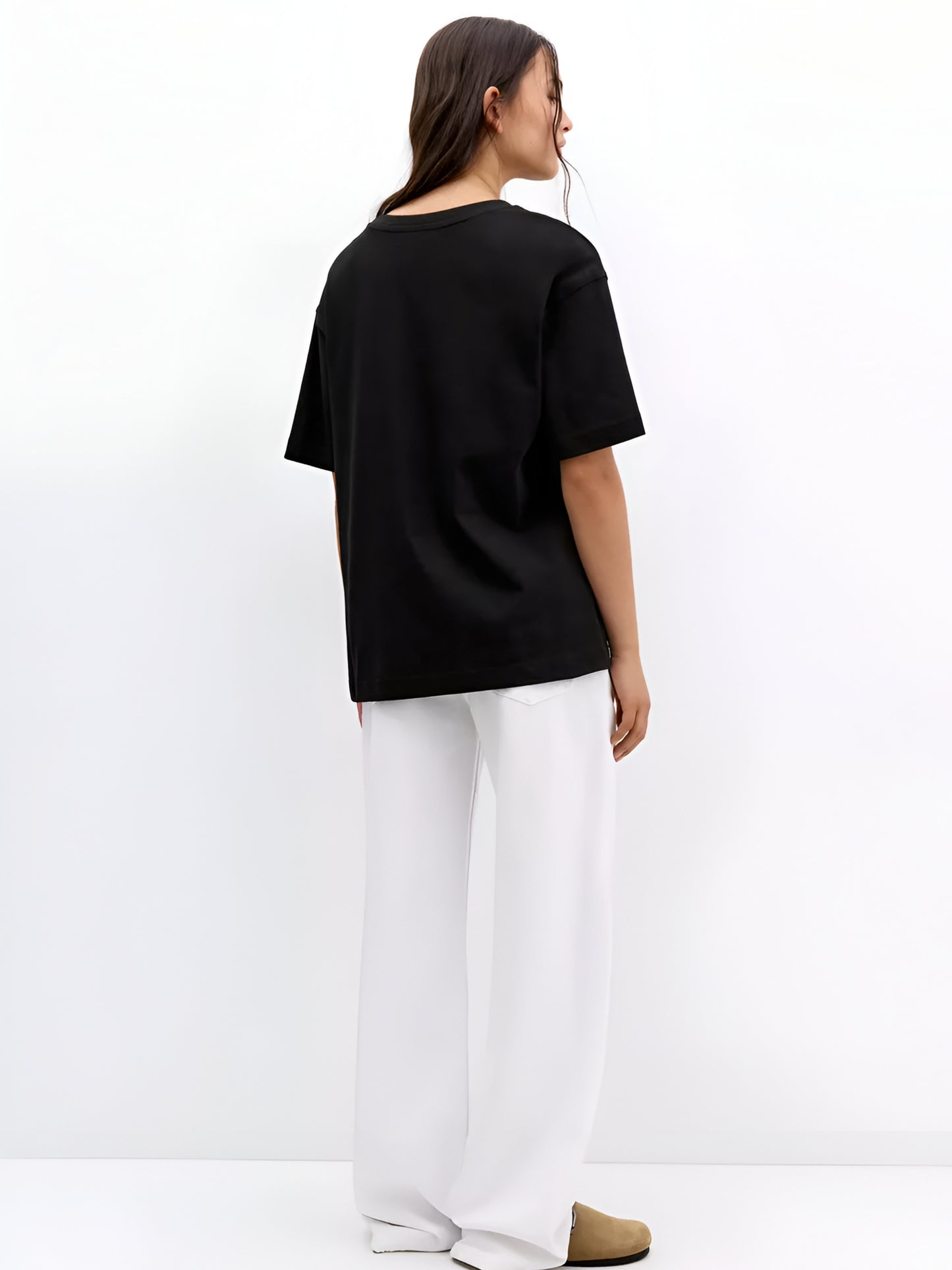 Stay Trashy Oversized T-Shirt- Black