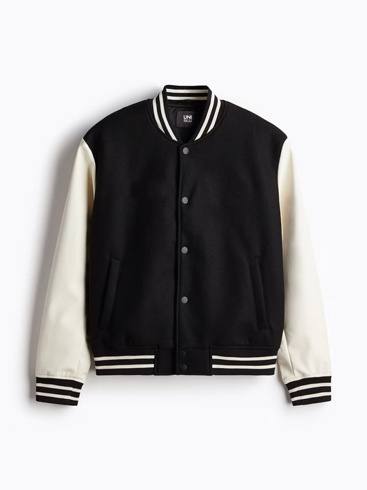 Black-White Varsity Jacket