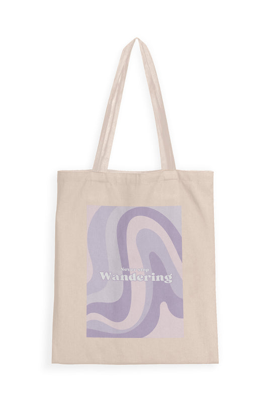 Never Stop Wandering Tote Bag