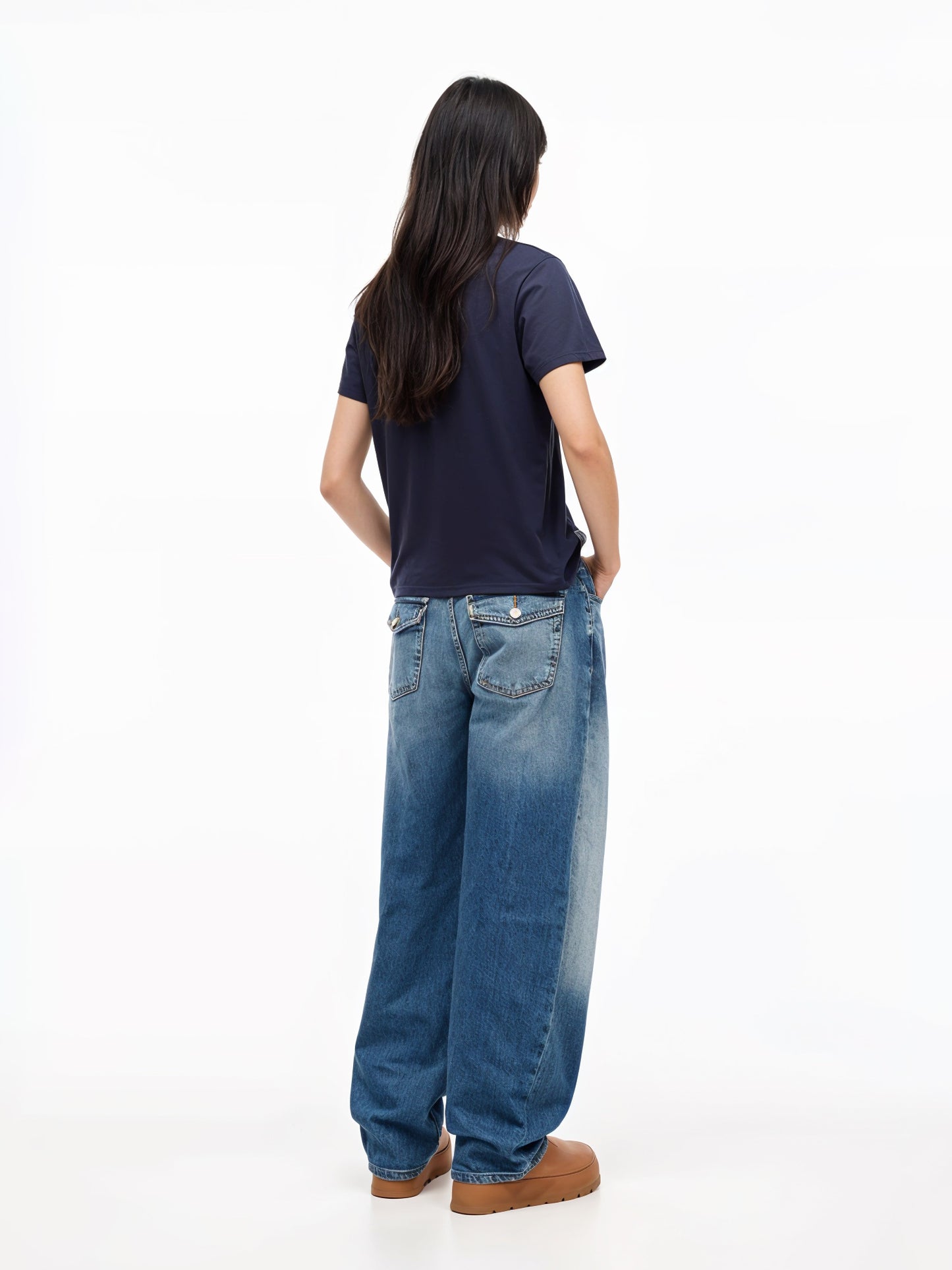 Why not T-Shirt- Navy blue Regular Fit T-Shirt